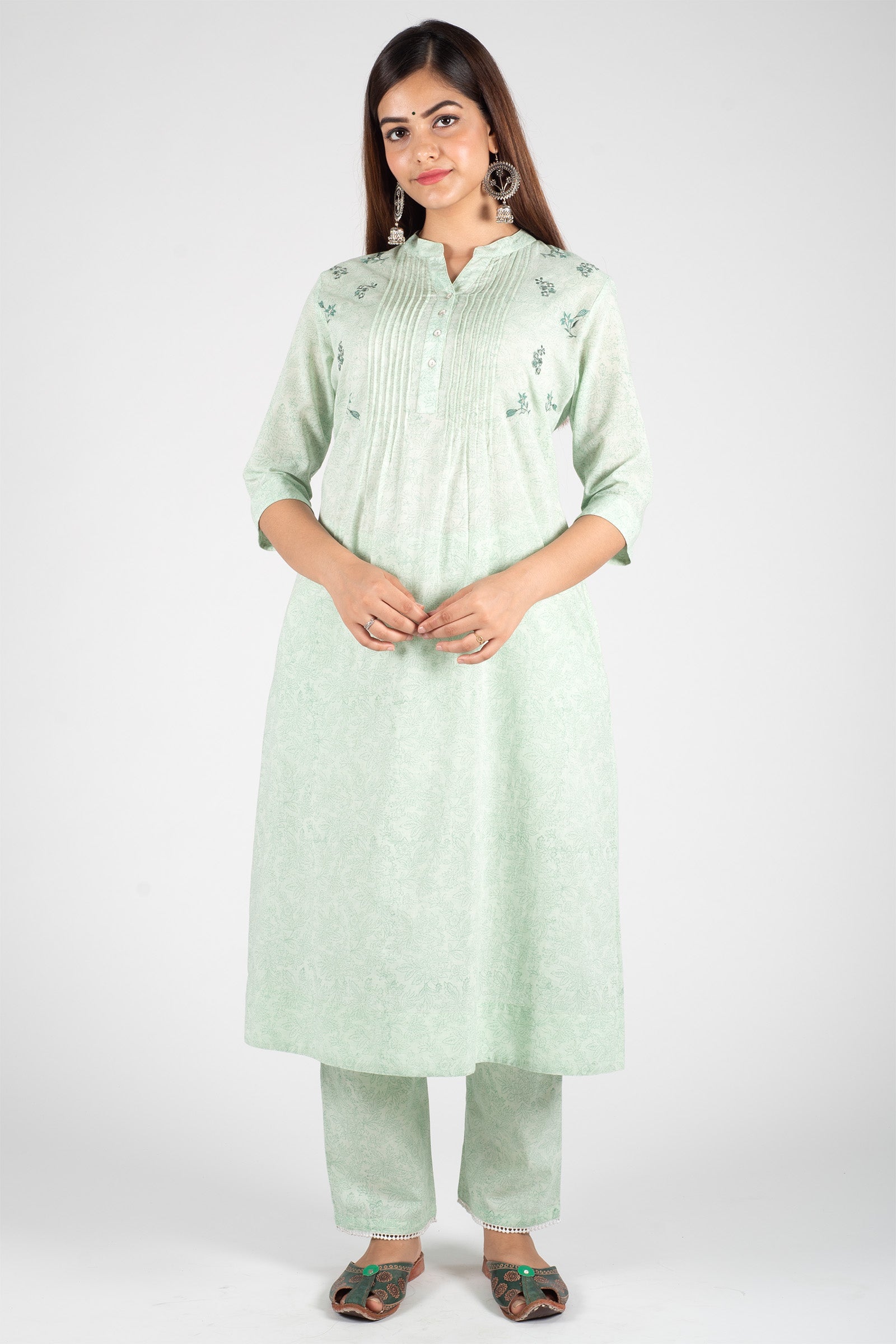 Minti Green Kurta