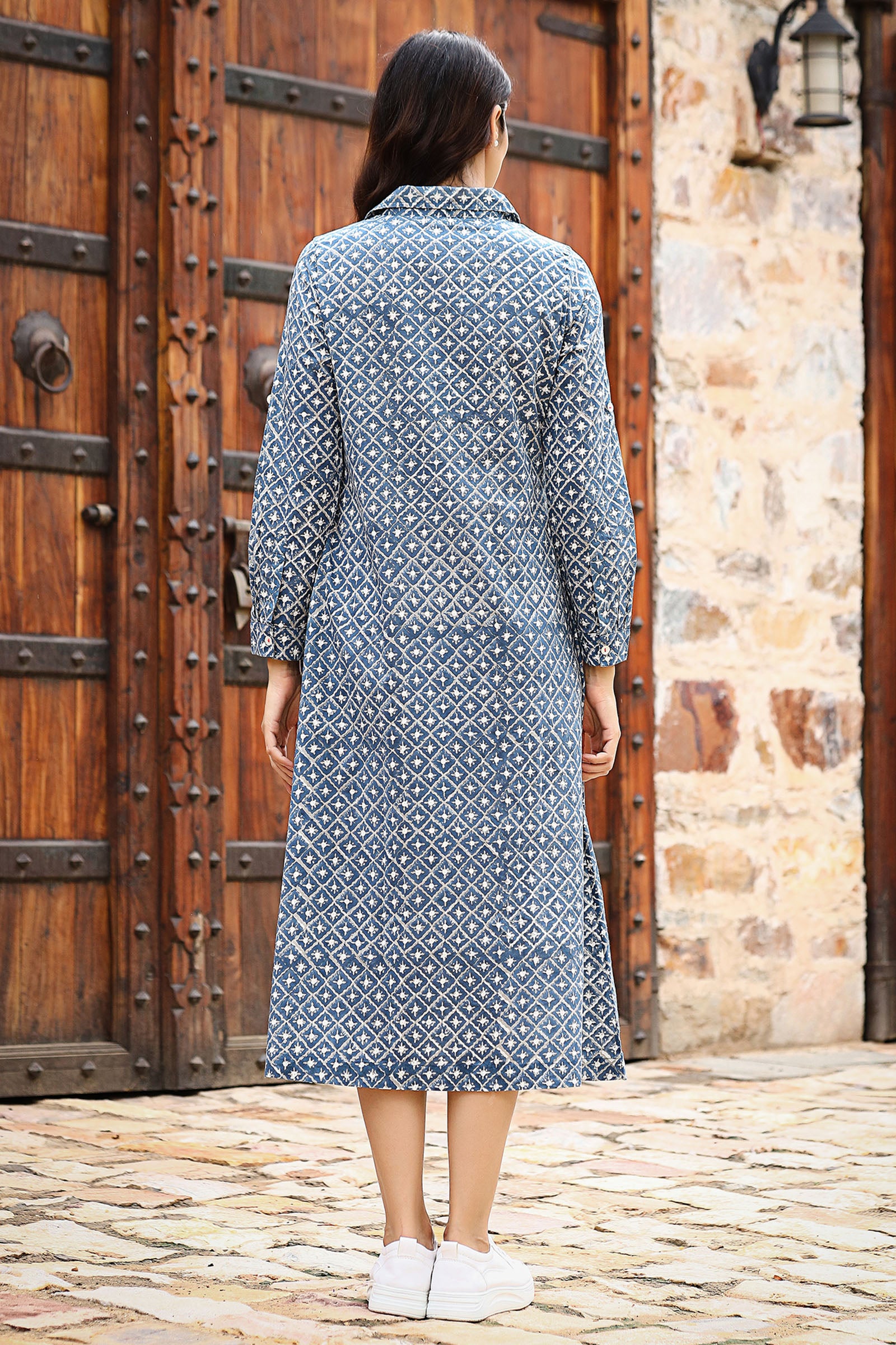 Blue Vibes Jaal Tunic - Dhãran