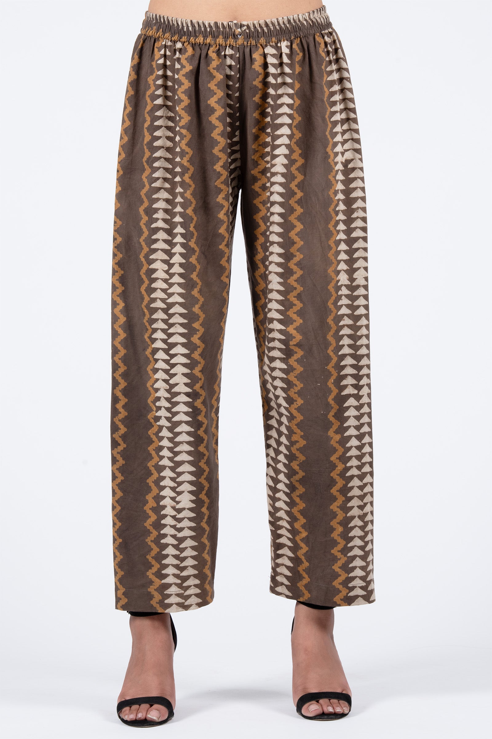 Zig- Zag Mustard Pants