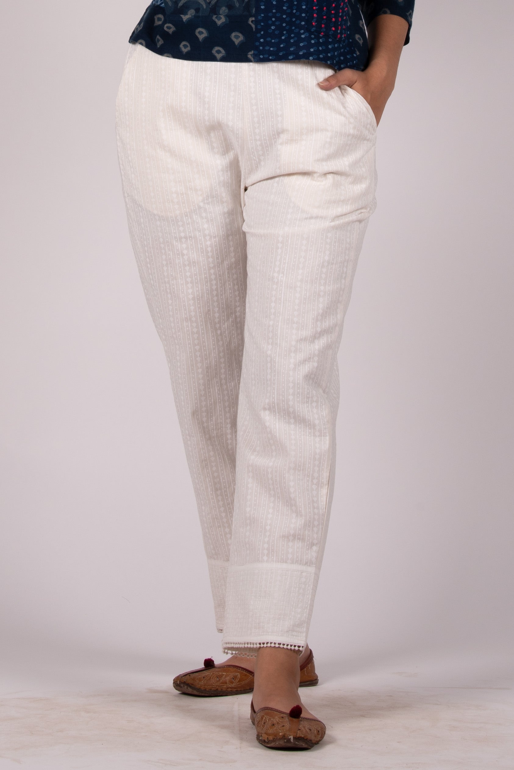 Khari Quilted Straight pant
