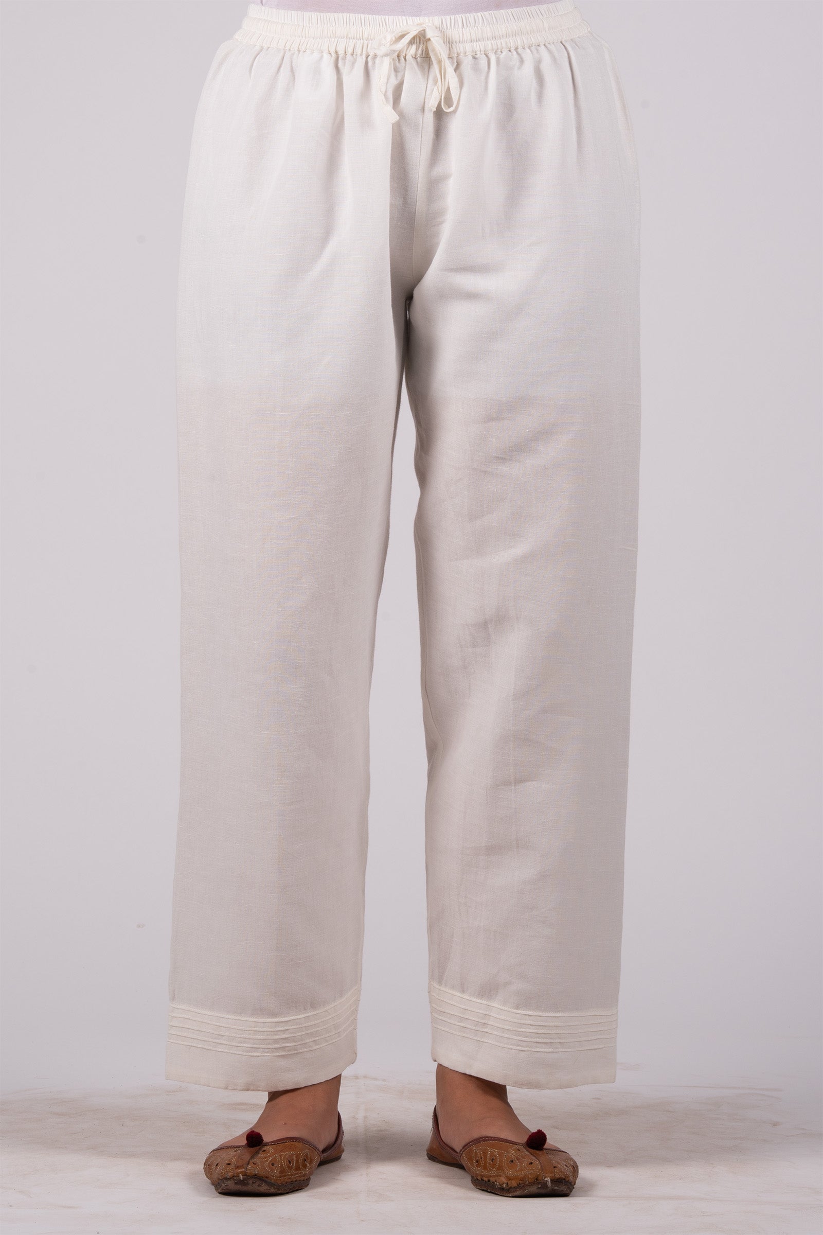 Cotton Linen Straight Pants