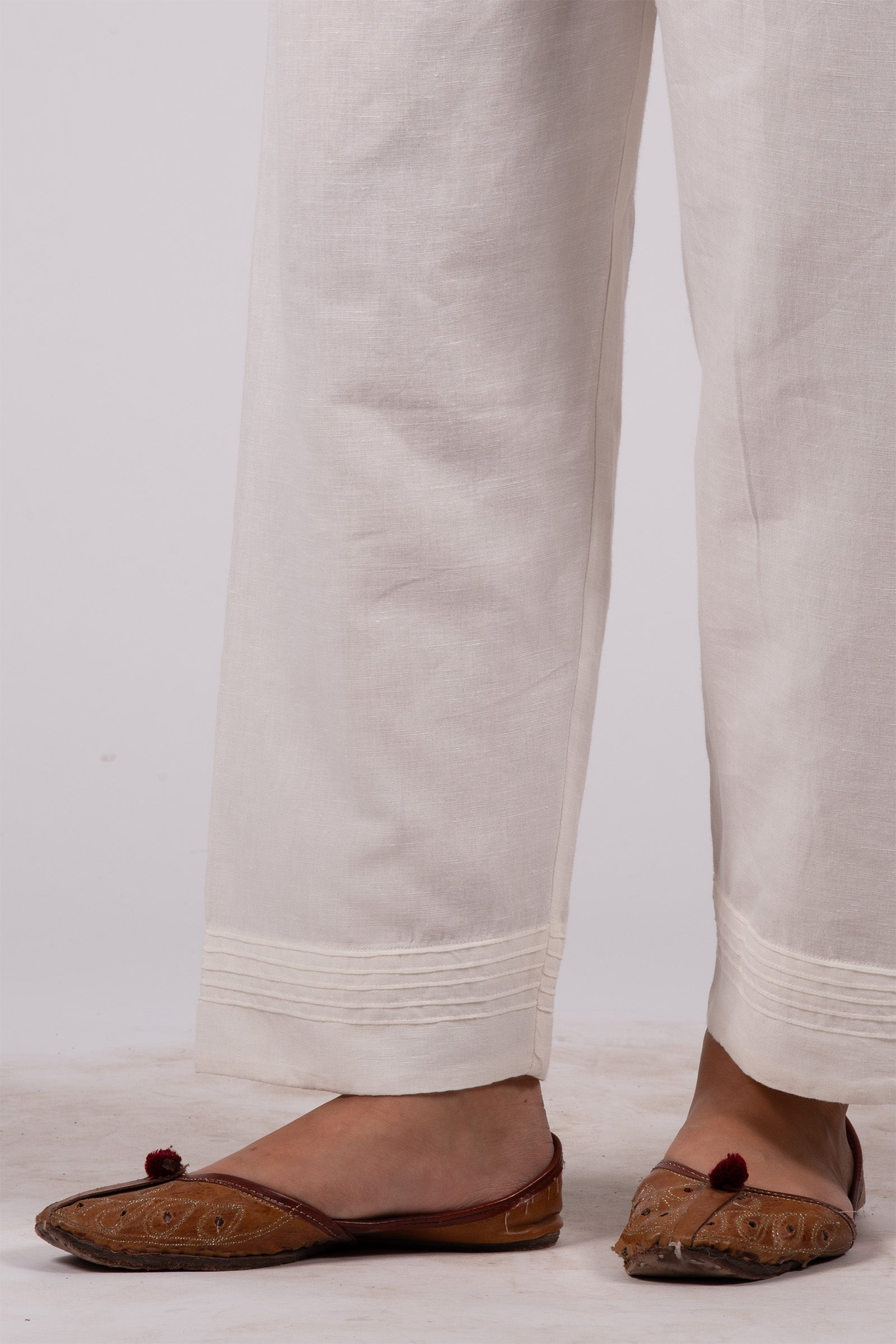 Cotton Linen Straight Pants