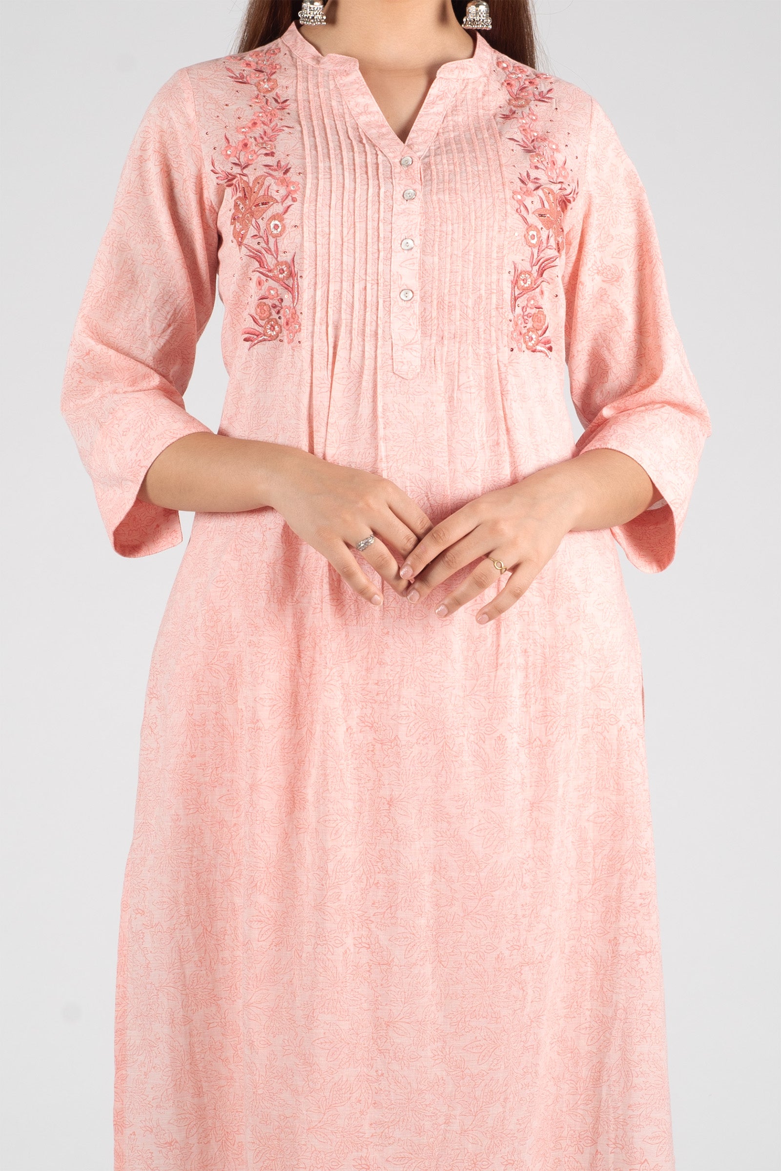 Blush Peach Kurta