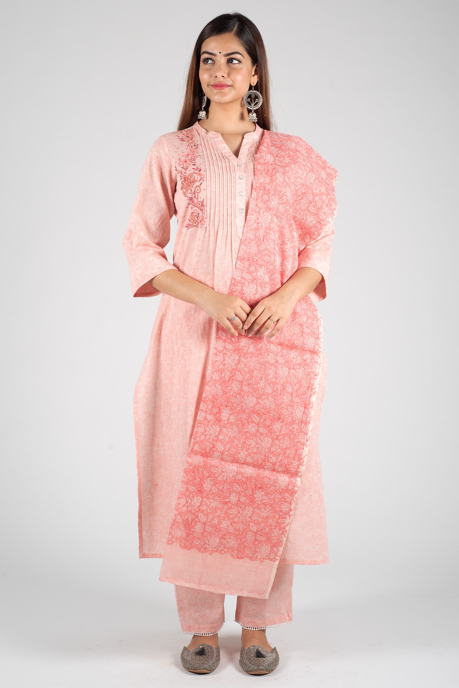 Blush Peach Kurta - Dhãran