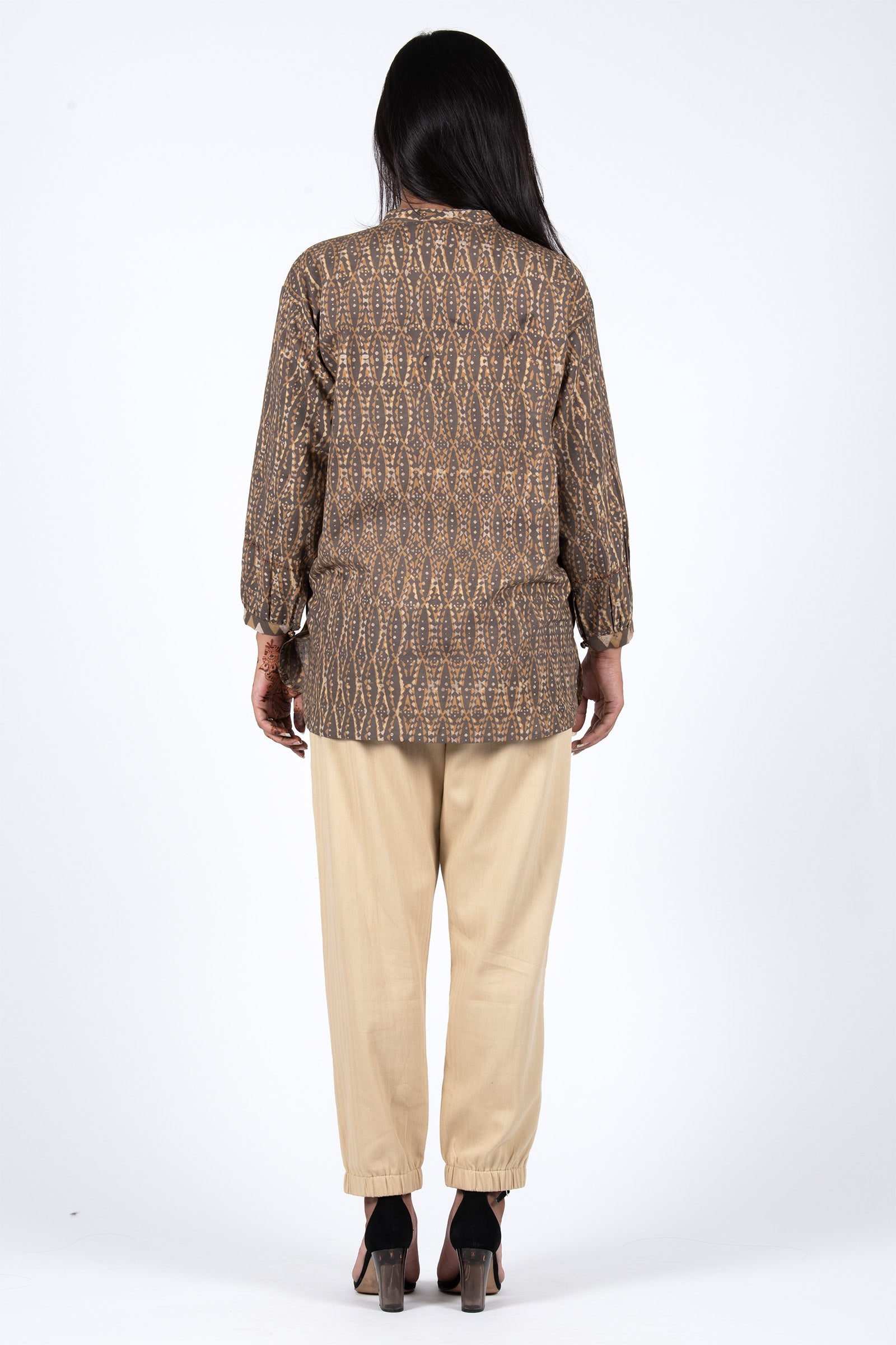 Pleat Mustard Top - Dhãran