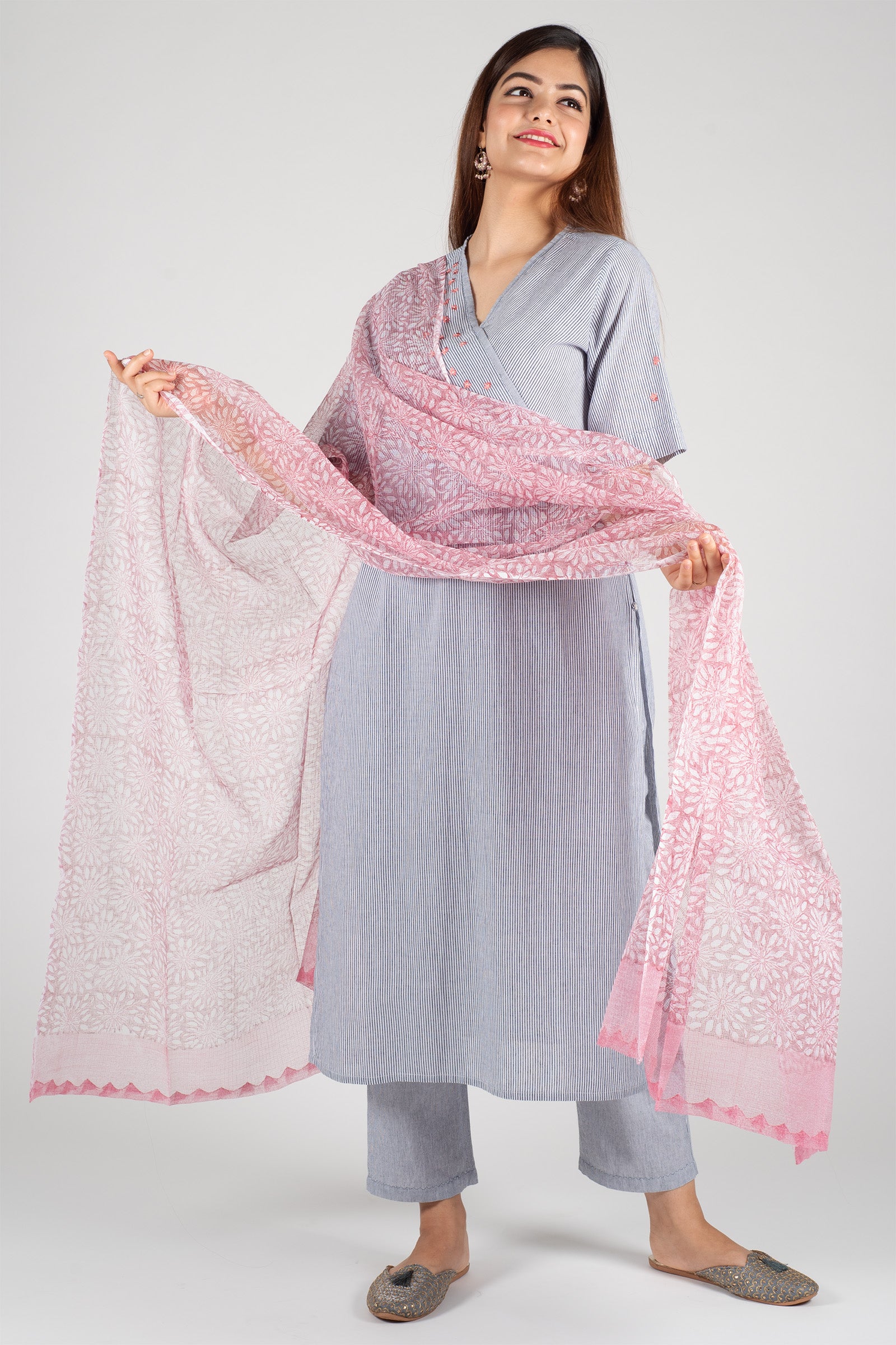 Liberty Grey Kurta