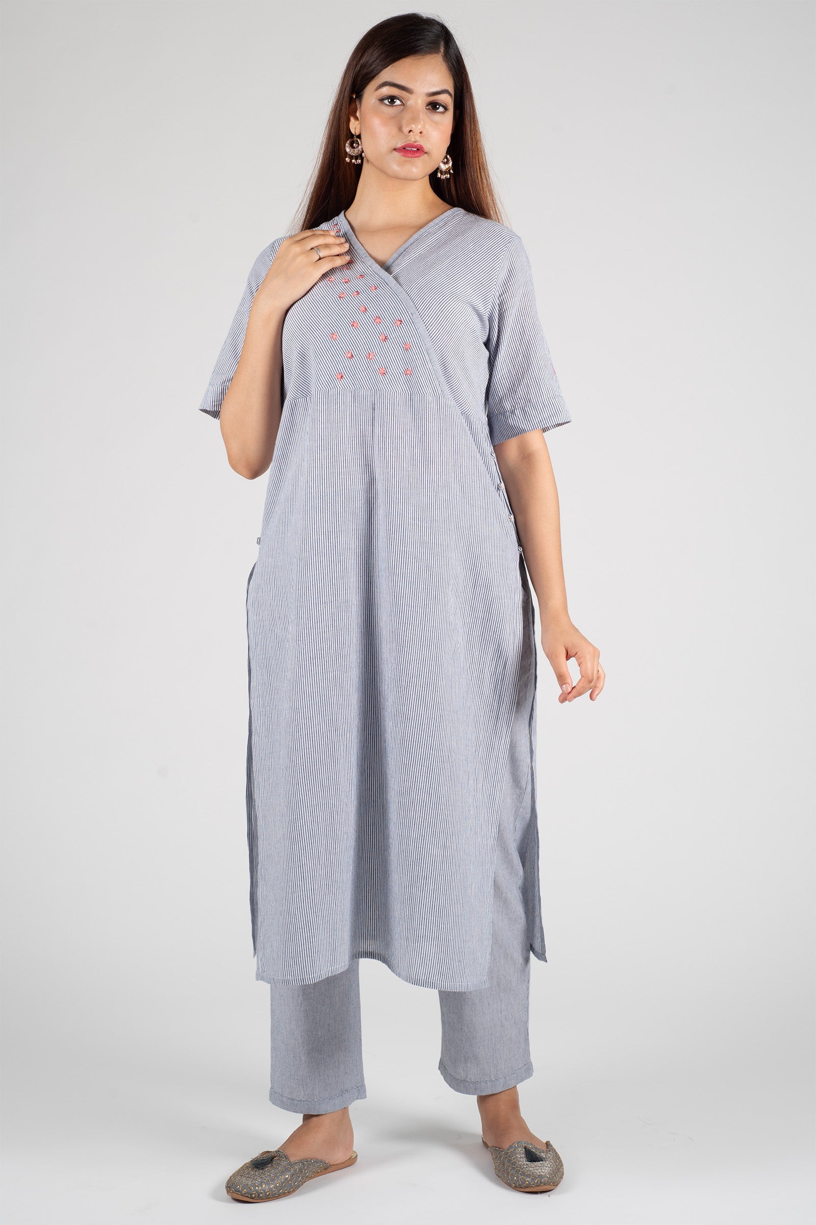 Liberty Grey Kurta