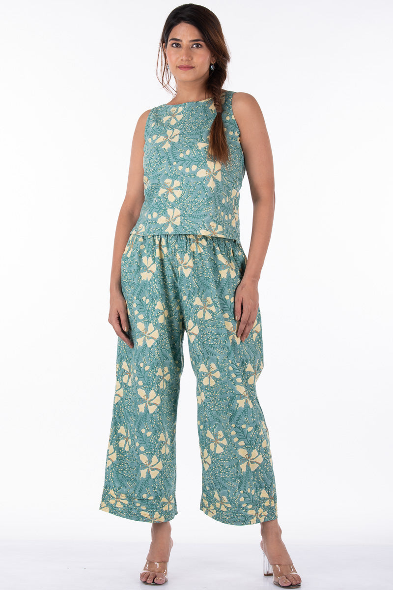 Green Raag Crop Top - Dhãran