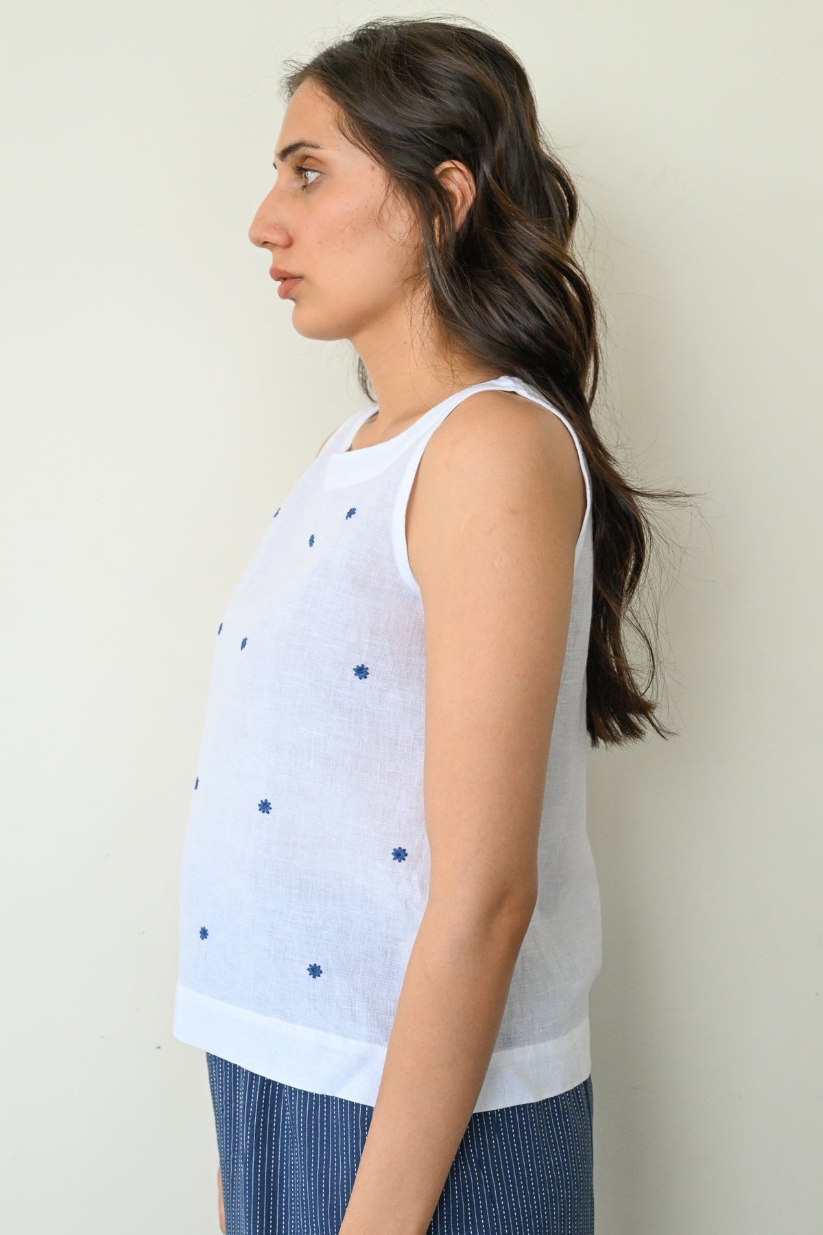 Flower White Top - Dhãran
