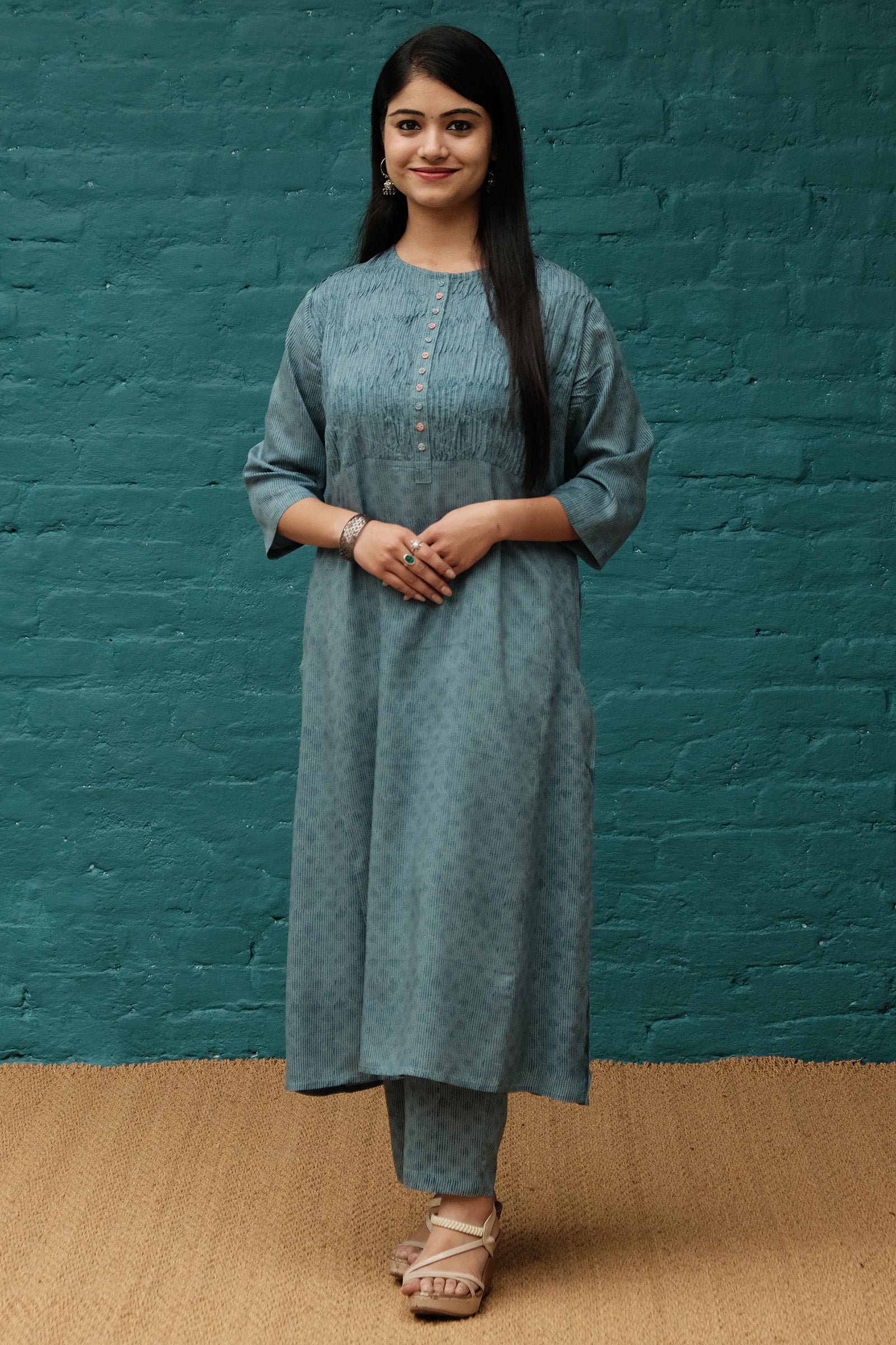 Lehar Blue Kurta