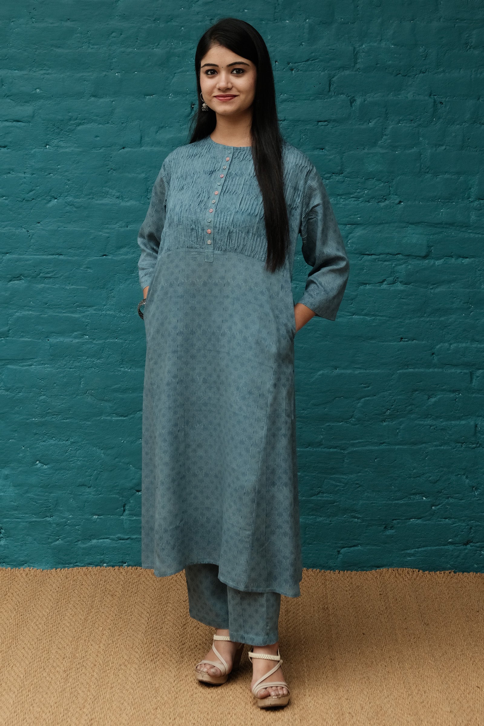 Lehar Blue Kurta