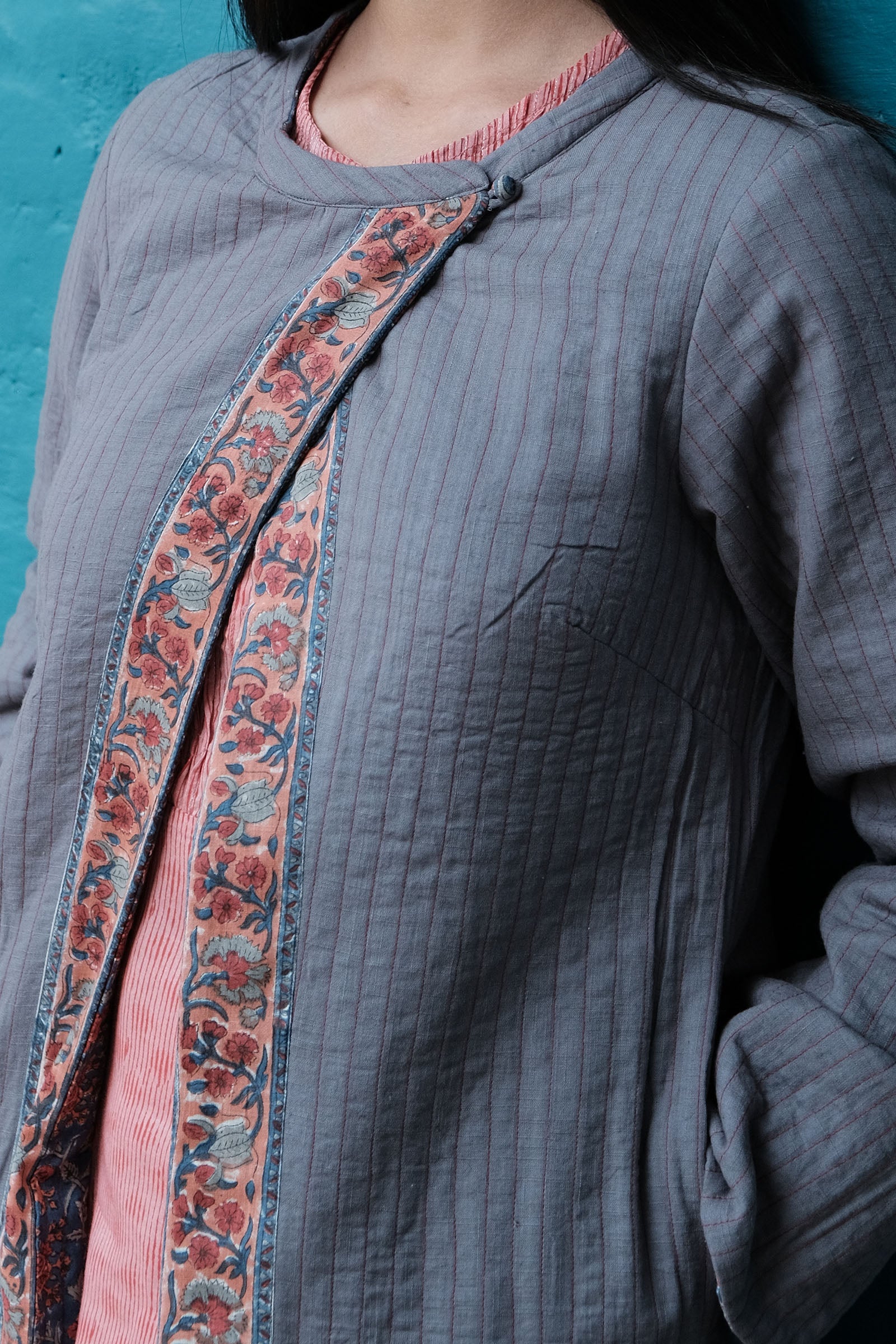 Quilted Blue Jacket
