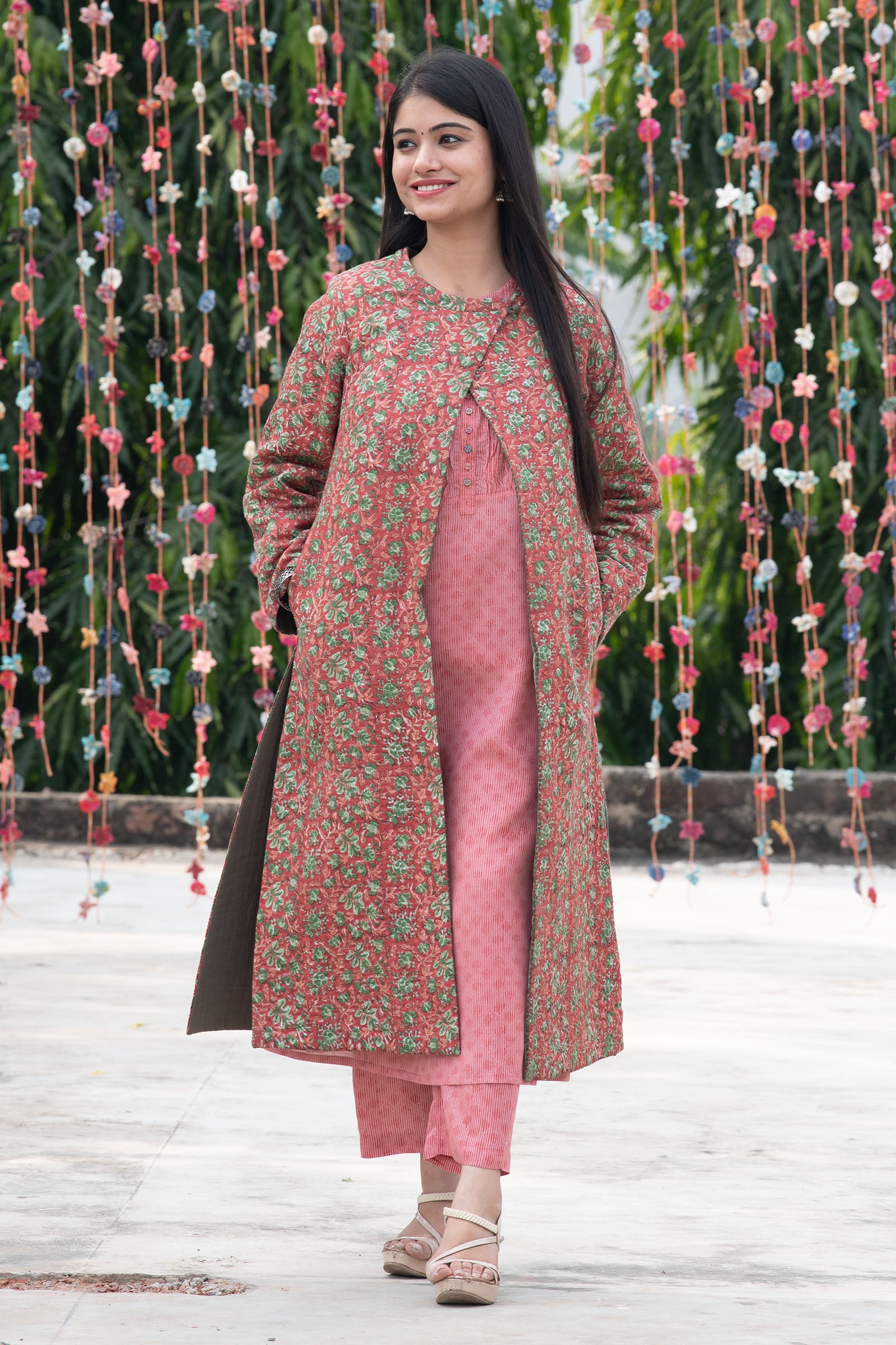 Quilted Peach Jacket