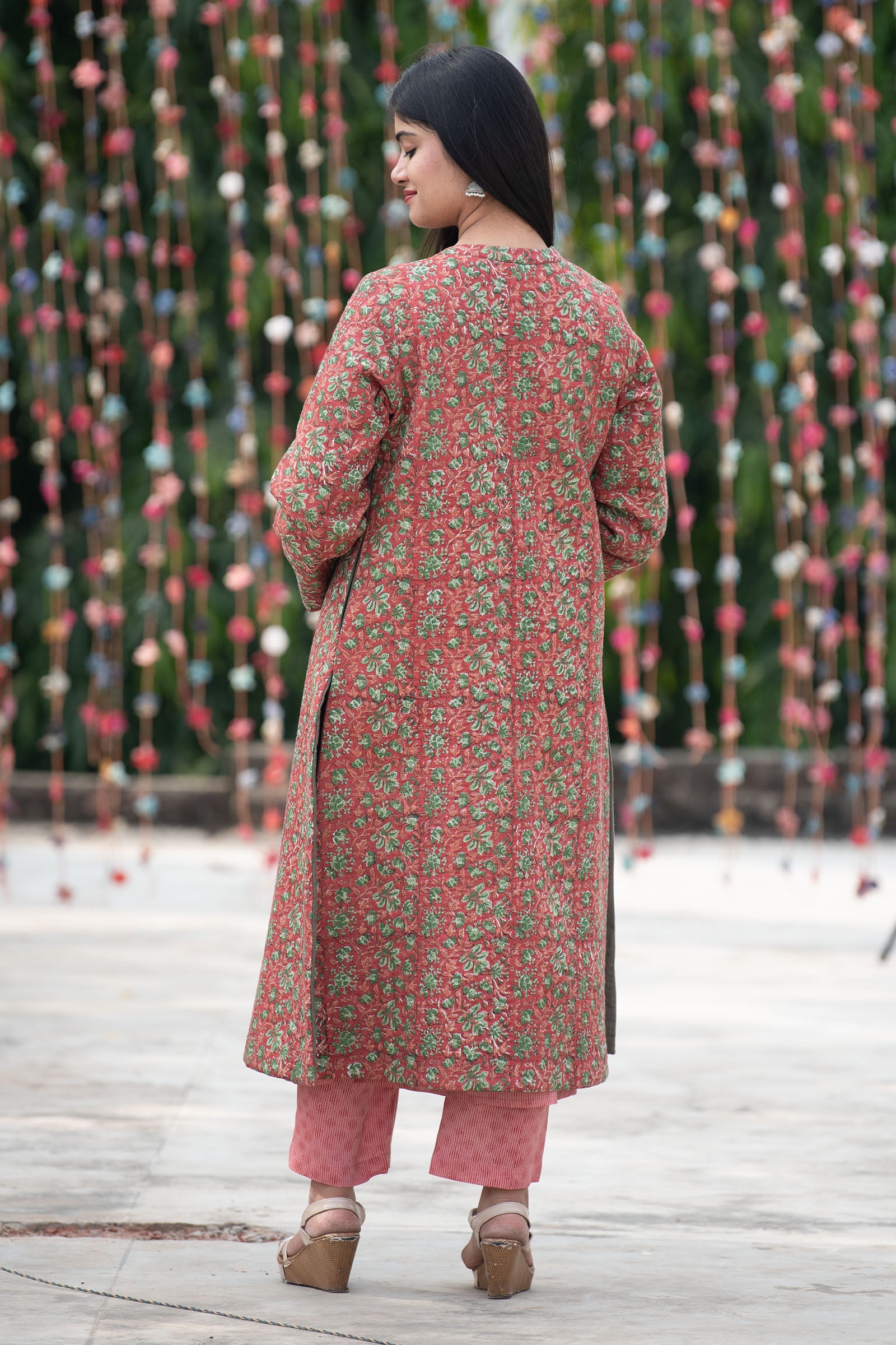 Quilted Peach Jacket