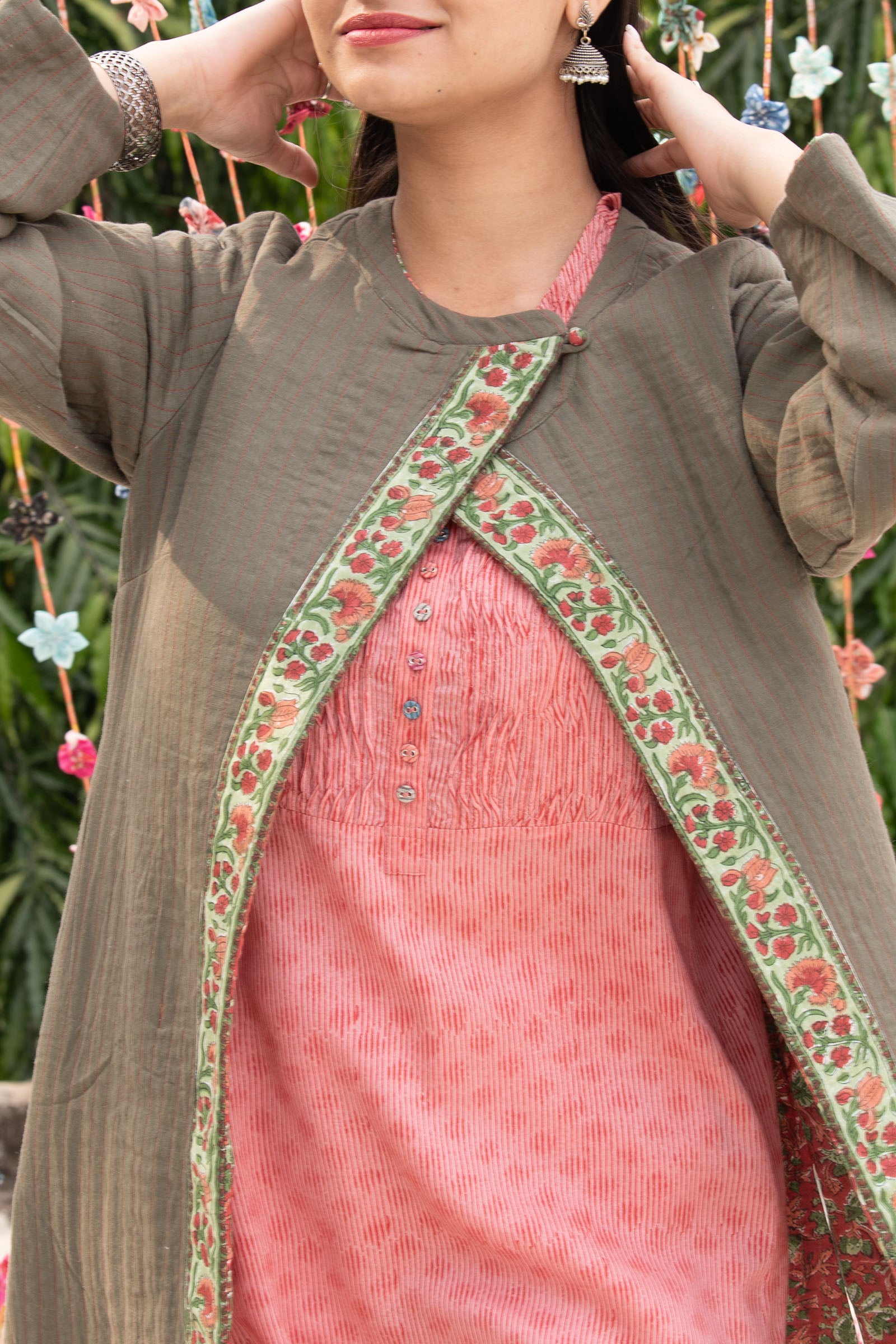 Quilted Peach Jacket