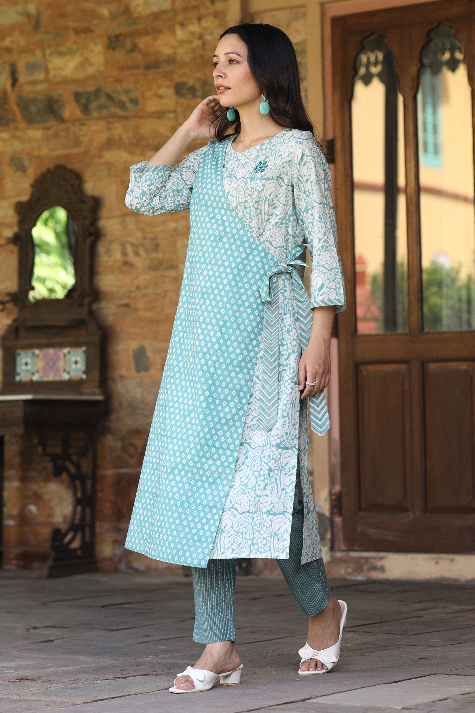 Jama Green kurta - Dhãran