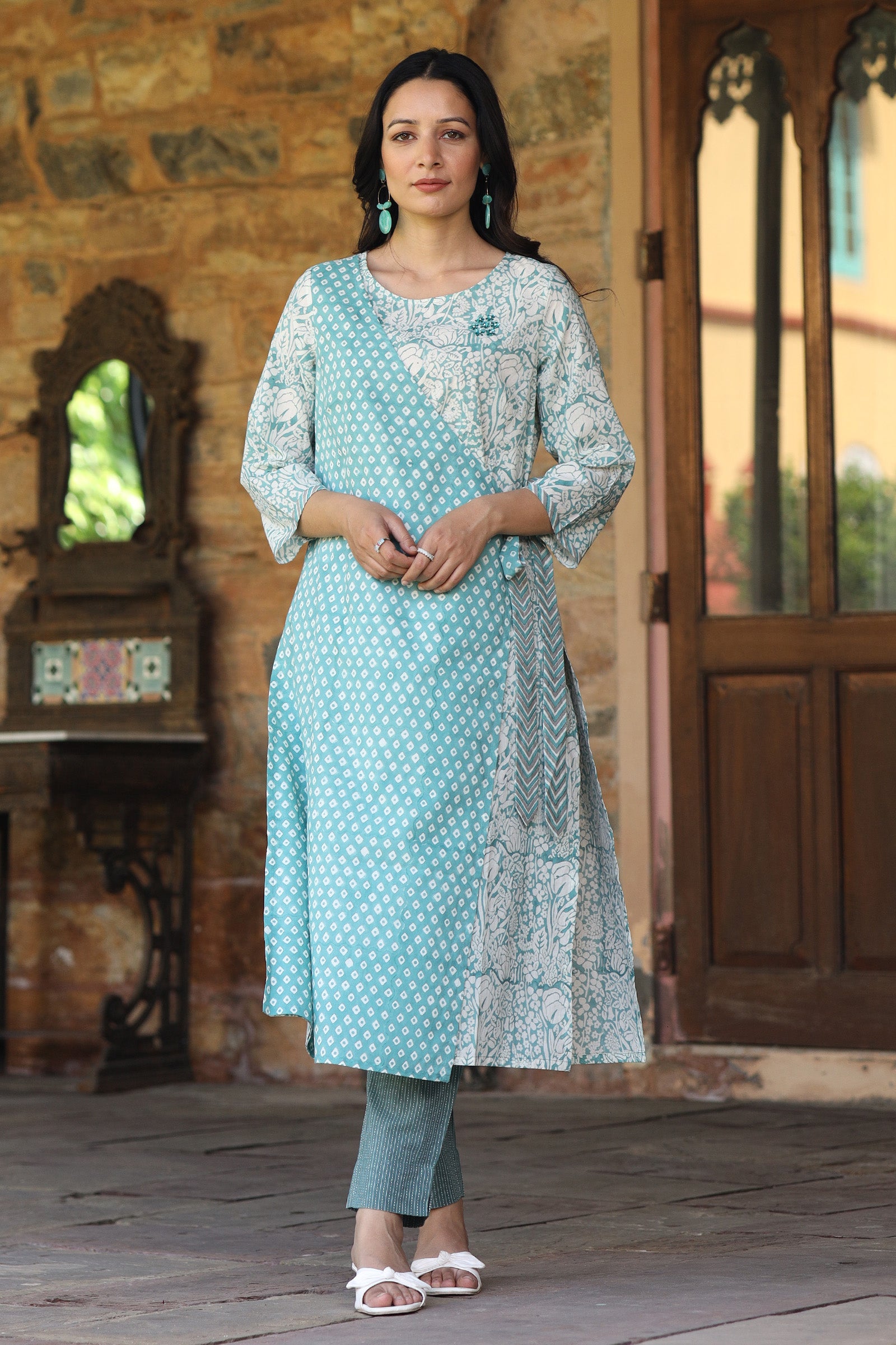 Jama Green kurta