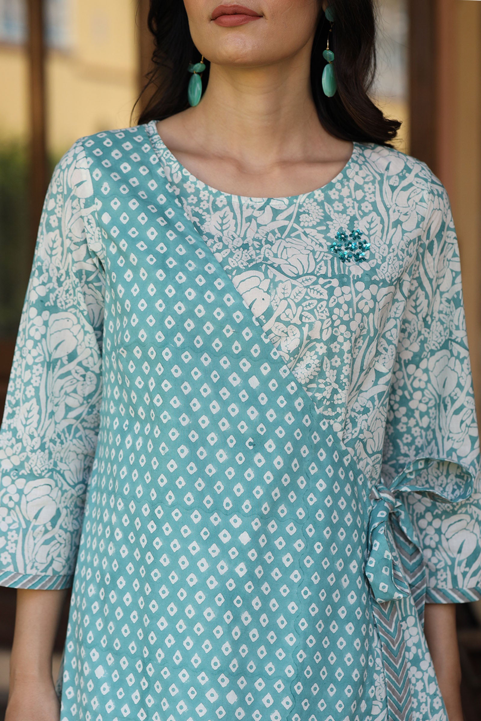 Jama Green kurta