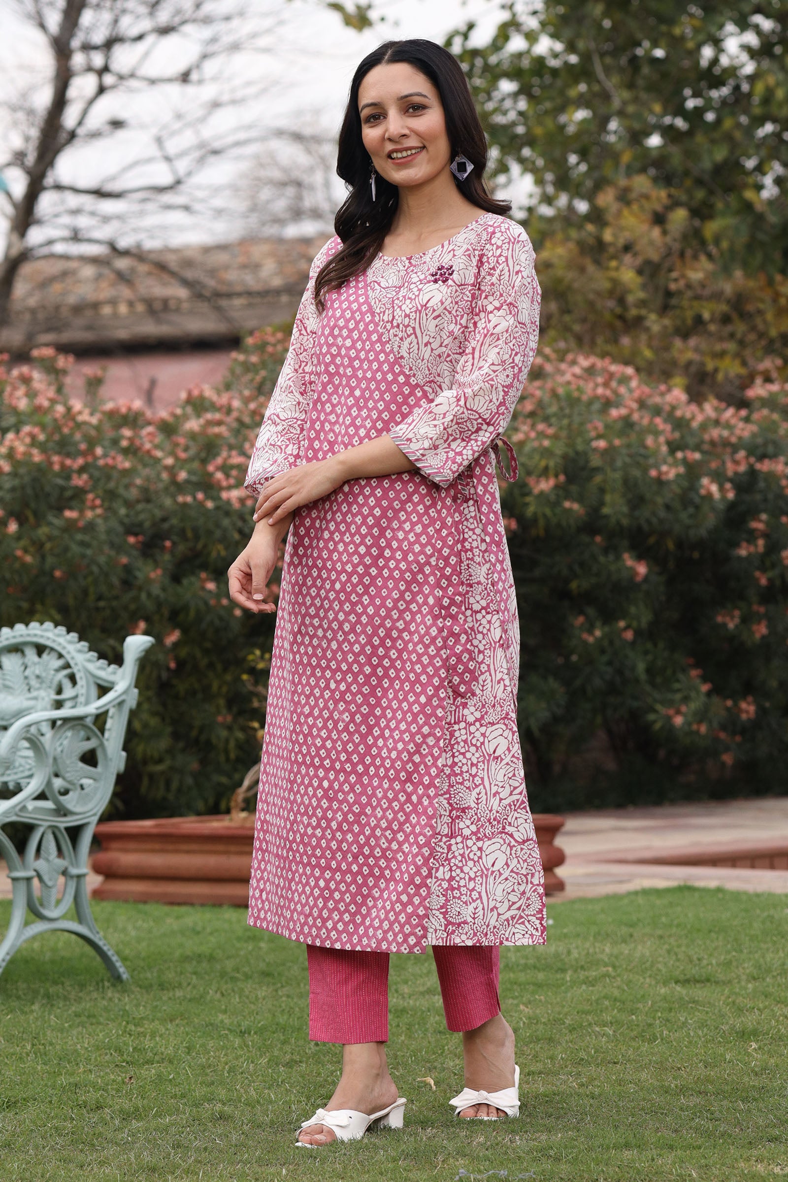 Jama Pink Kurta - Dhãran