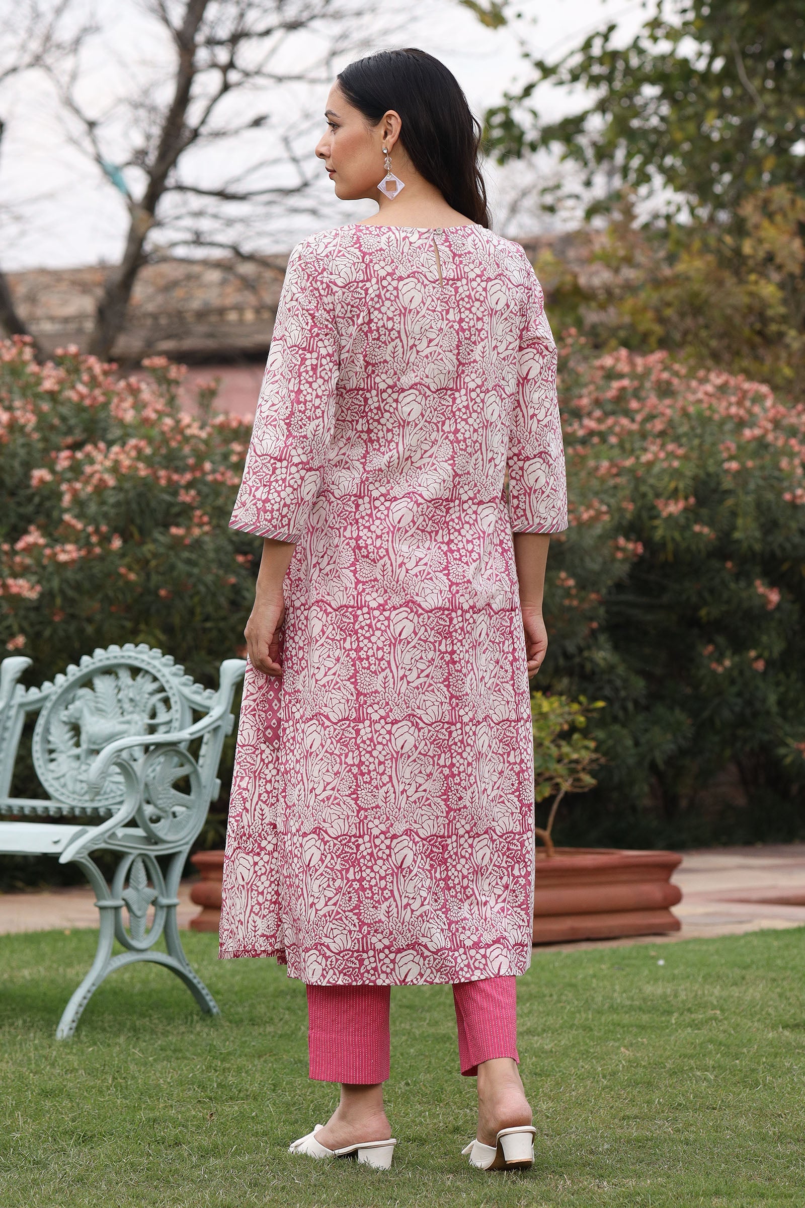 Jama Pink Kurta - Dhãran