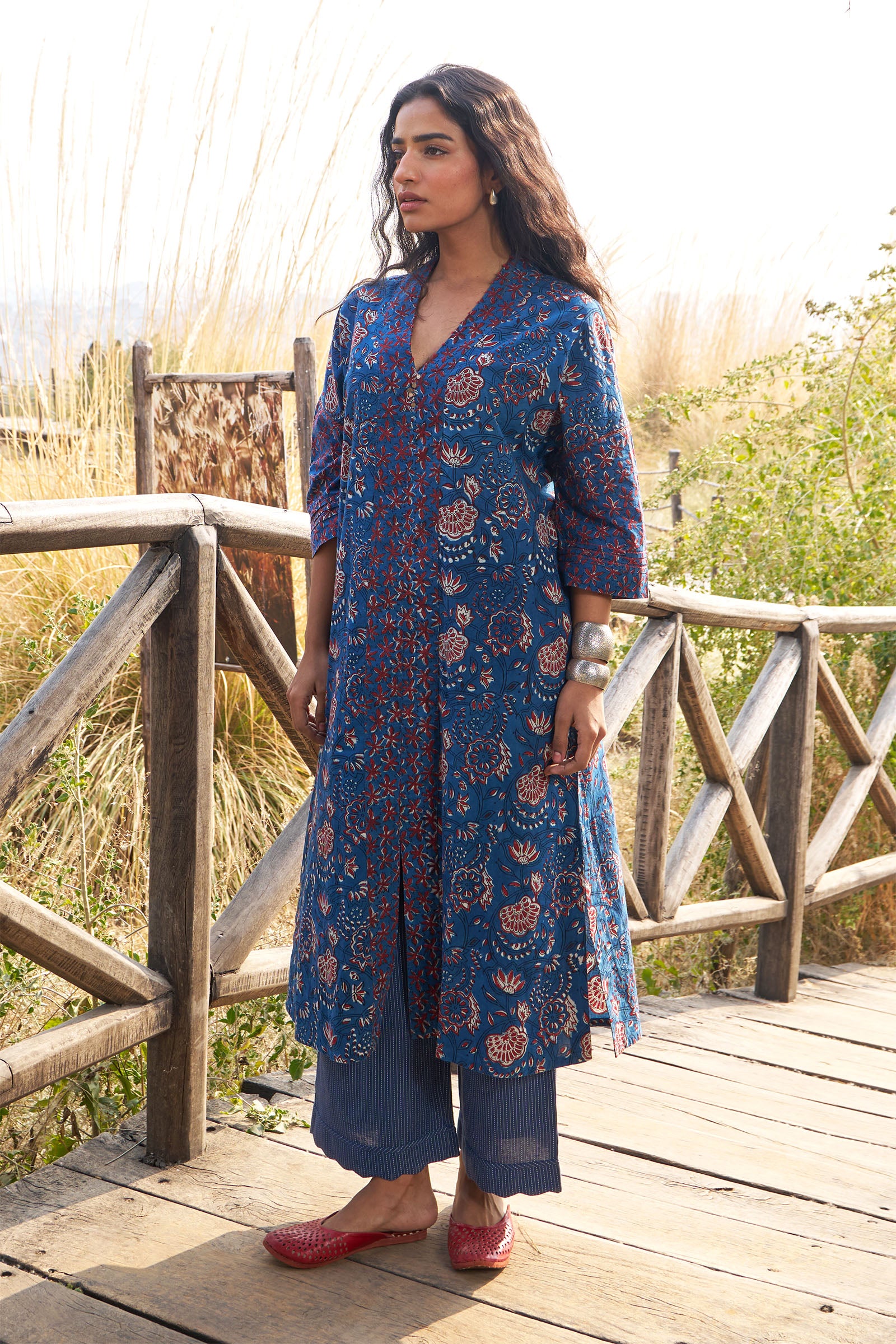 Kaafsa Indigo Kurta - Dhãran