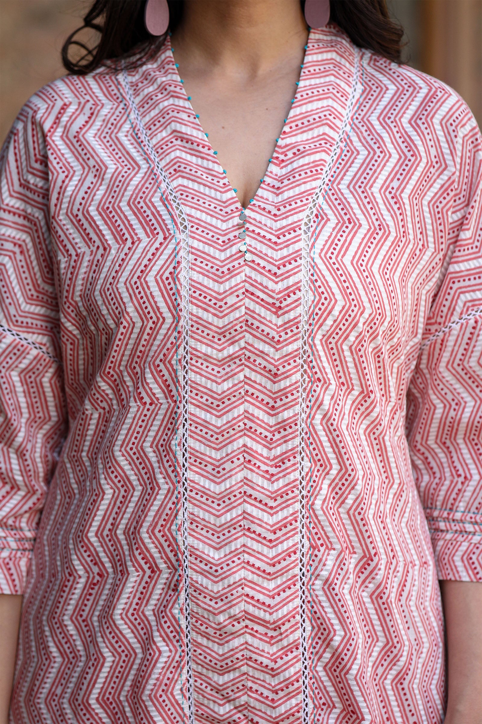 Kaafsa Coral Kurta