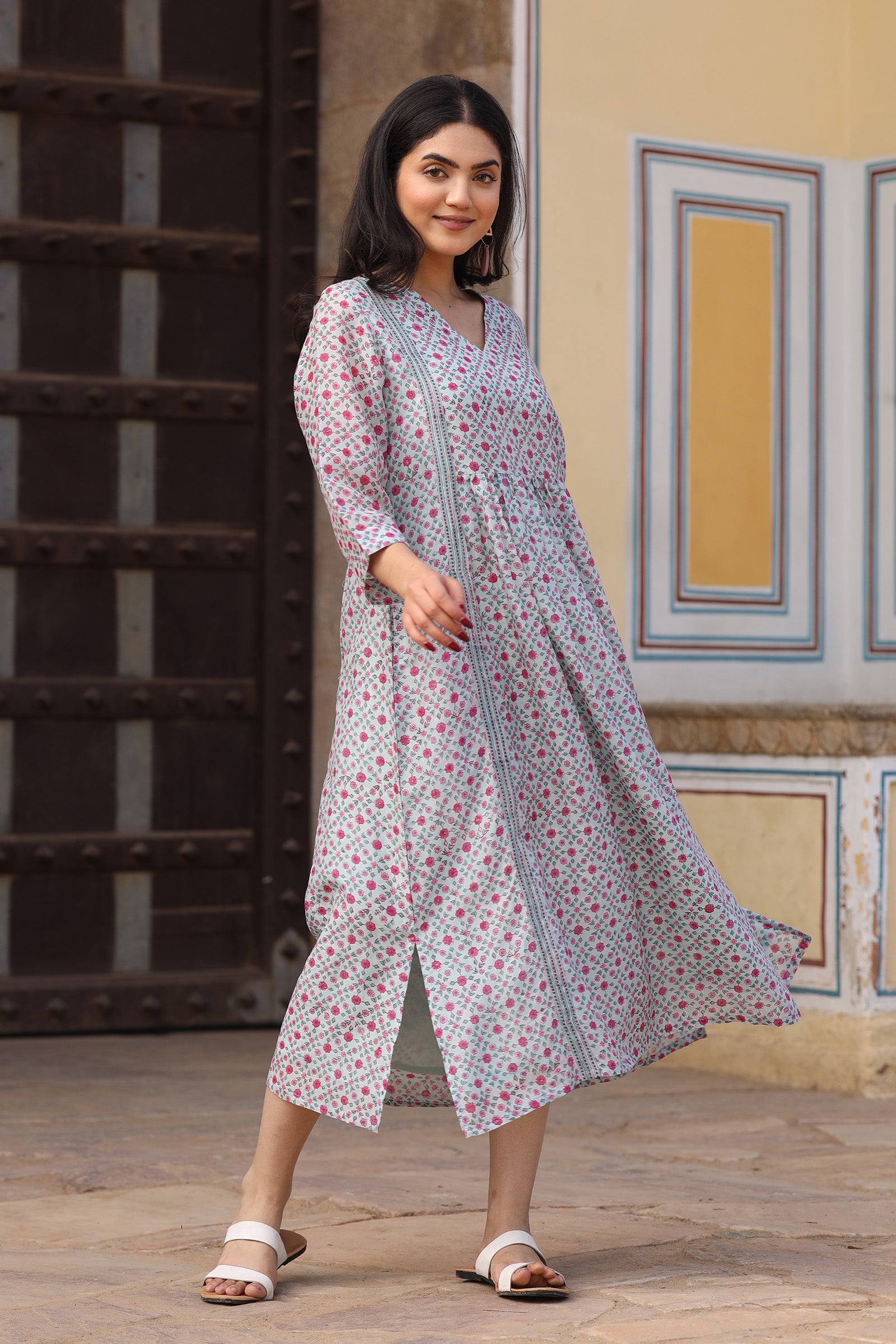 Upavan Blue Dress - Dhãran