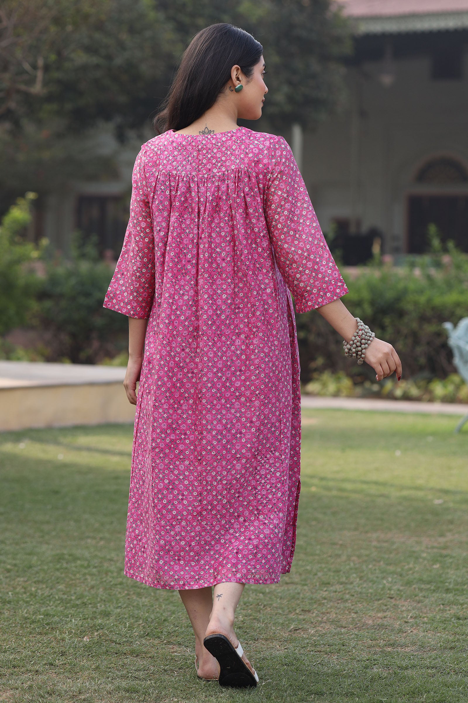 Upavan Pink Dress - Dhãran