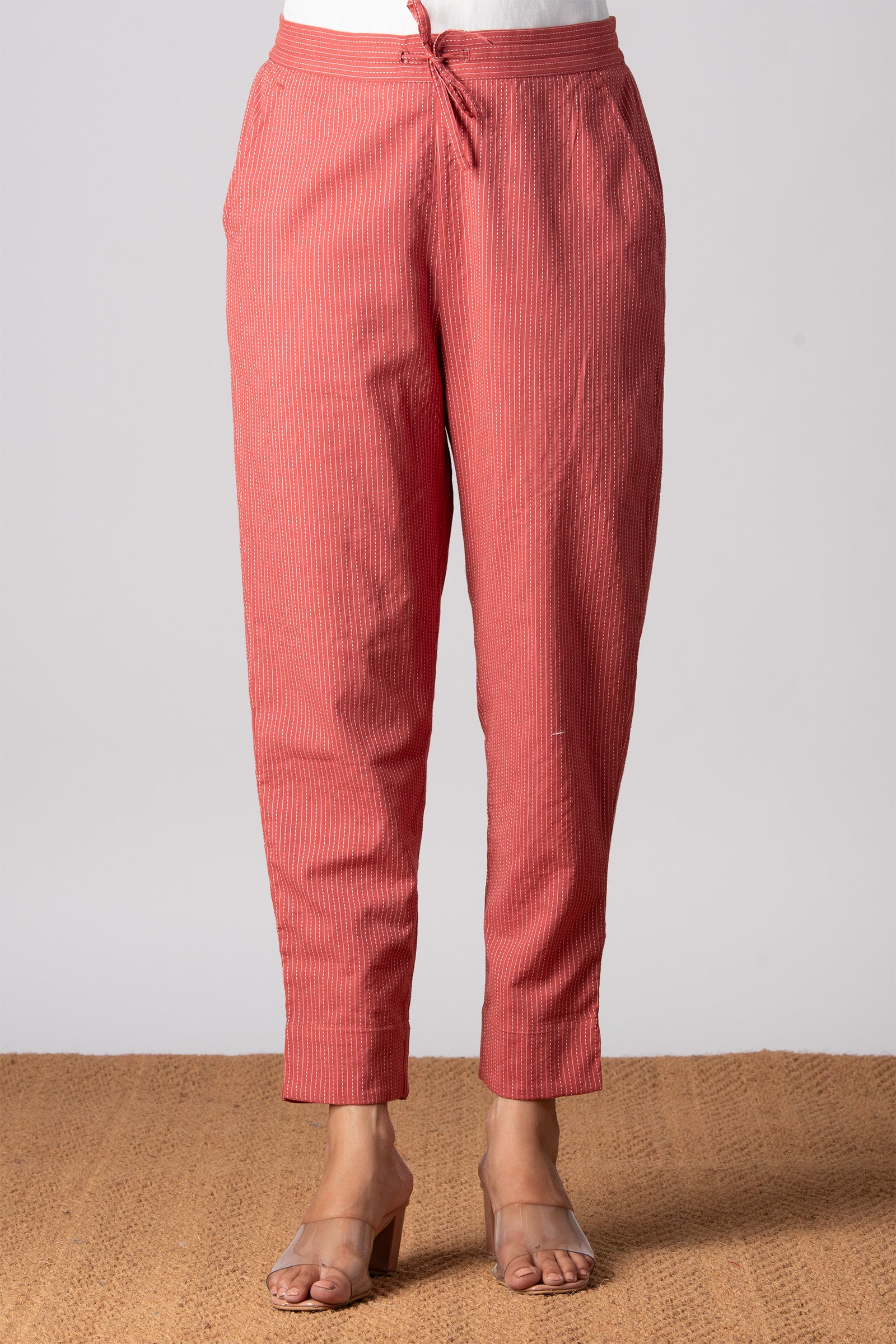 Kantha Coral Narrow Pants