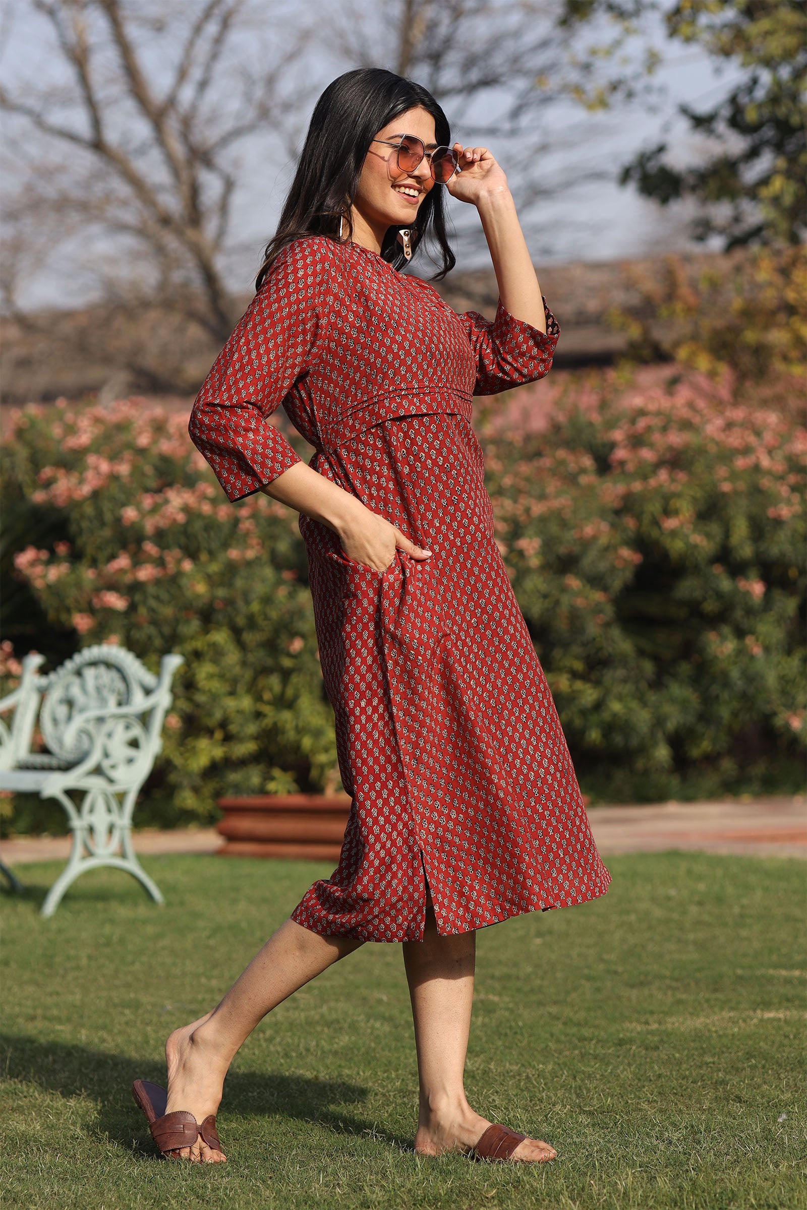 Ruby Red Dress - Dhãran