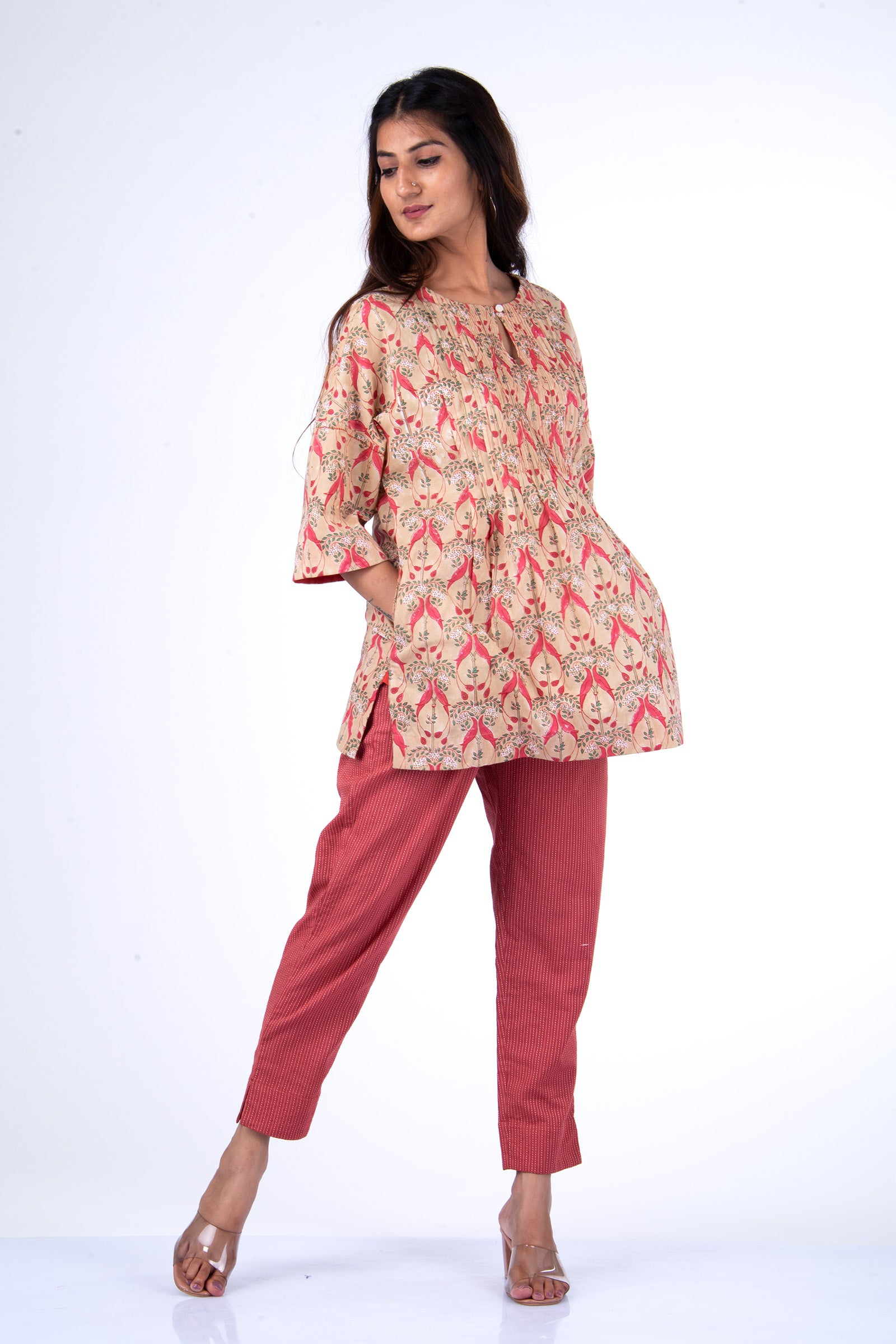 Kuhu Beige Top - Dhãran