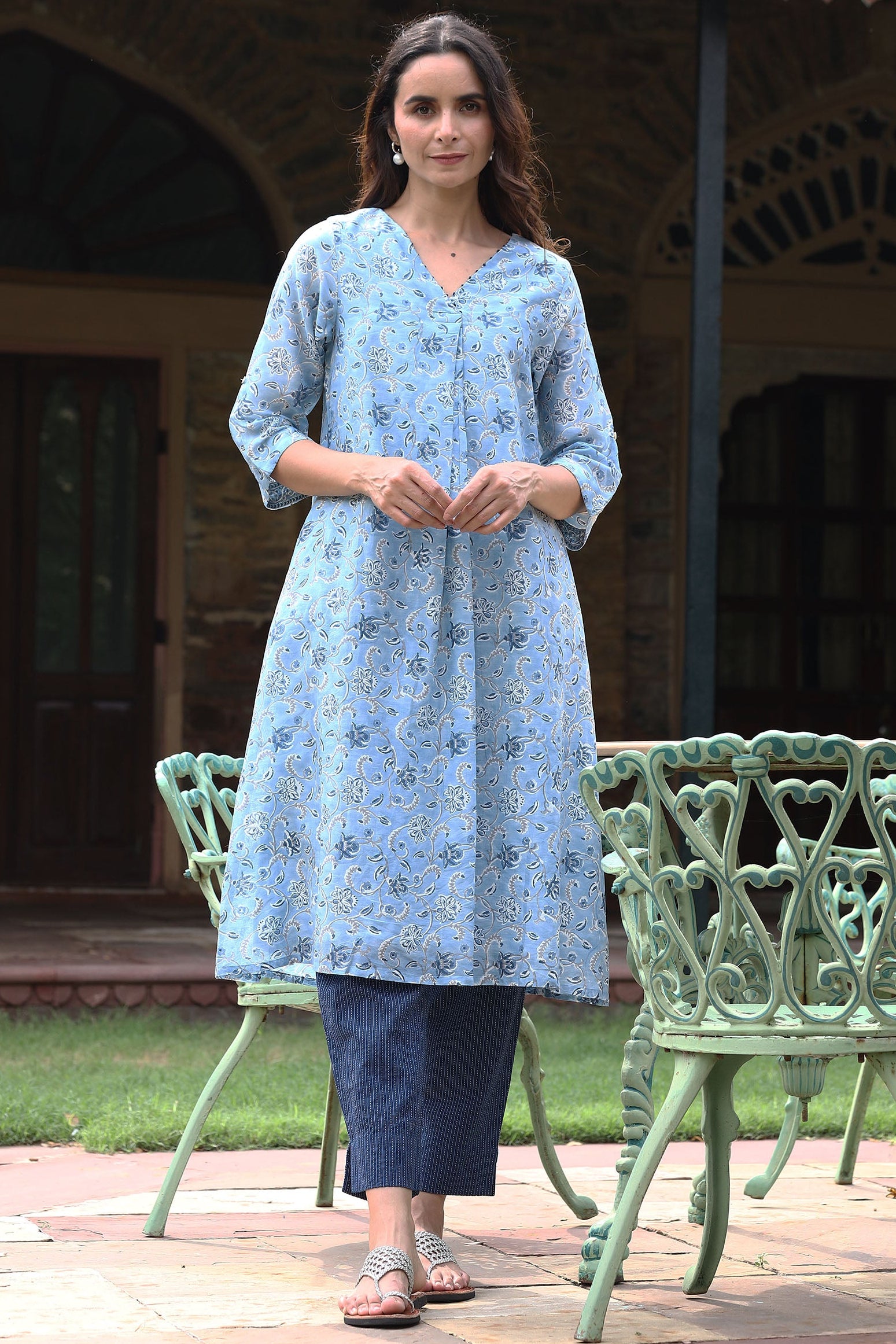 Swirl Blue Tunic - Dhãran