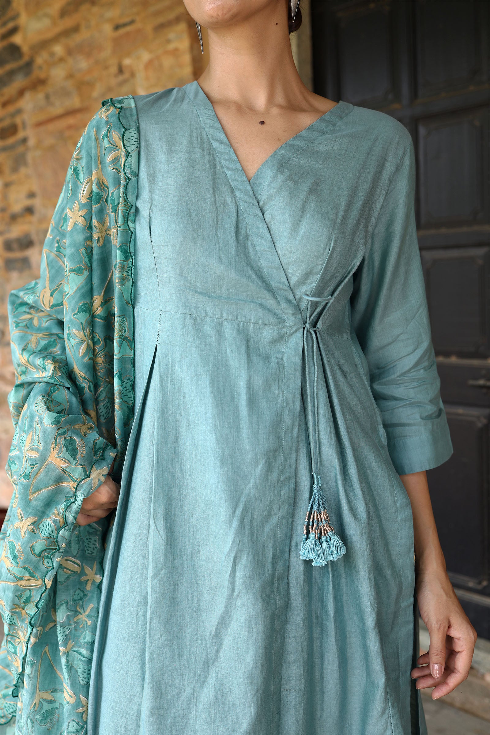 Gulista Green Kurta