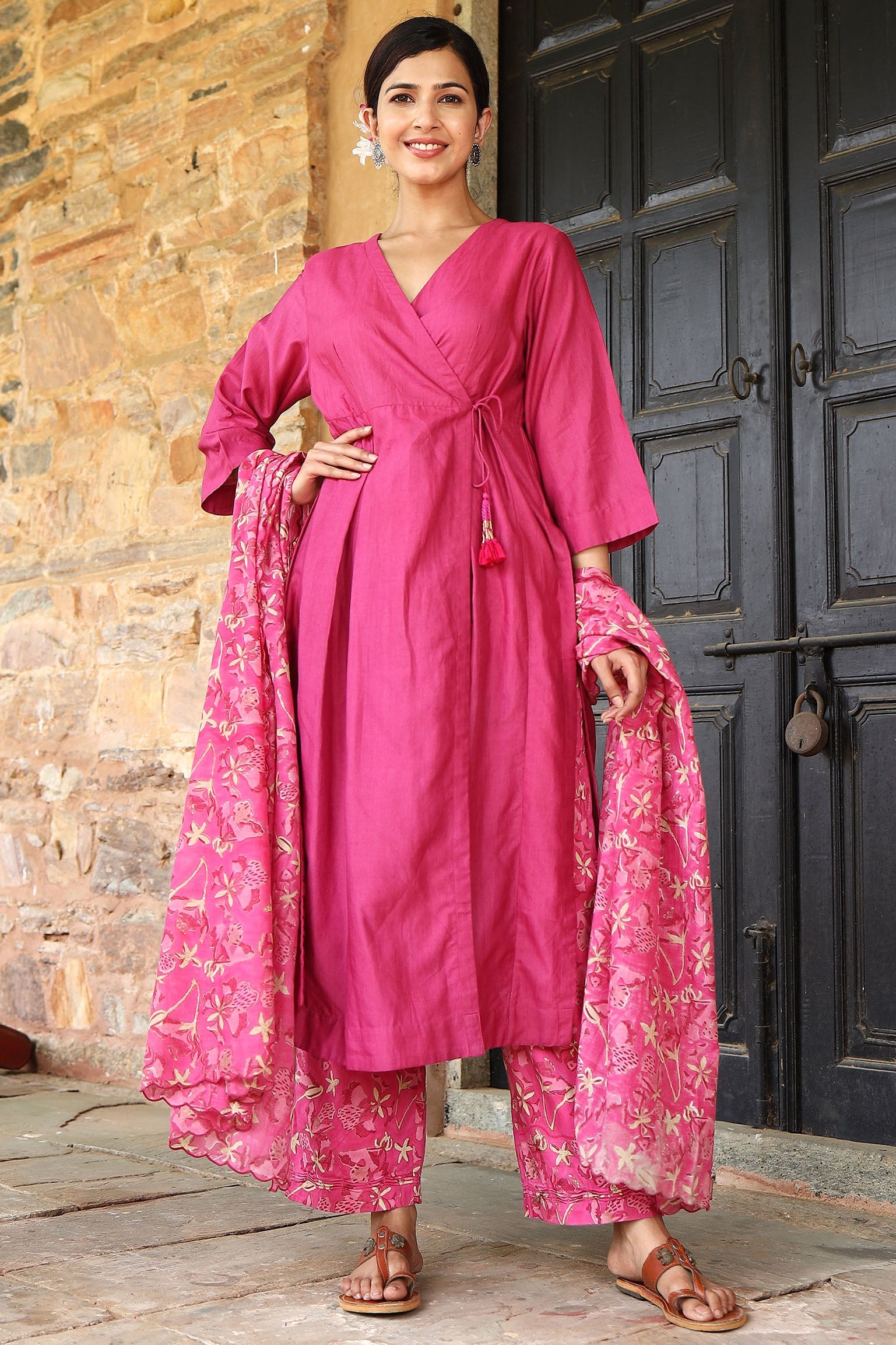 Gulista Pink Kurta - Dhãran