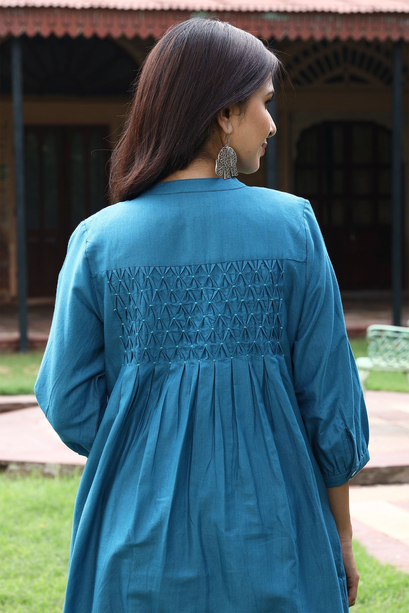 Raag Blue Smock Tunic - Dhãran