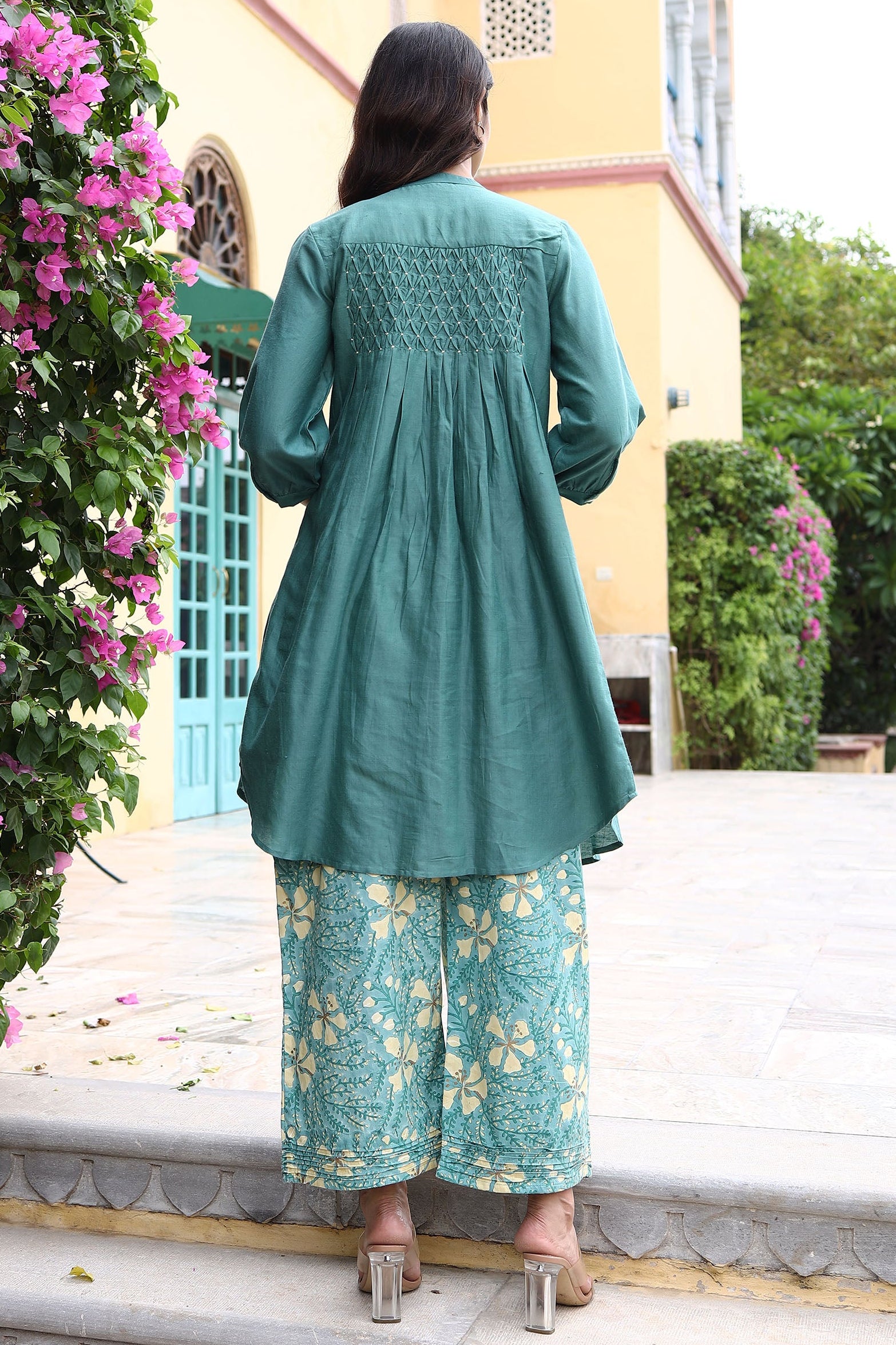Raag Green Smock Tunic - Dhãran