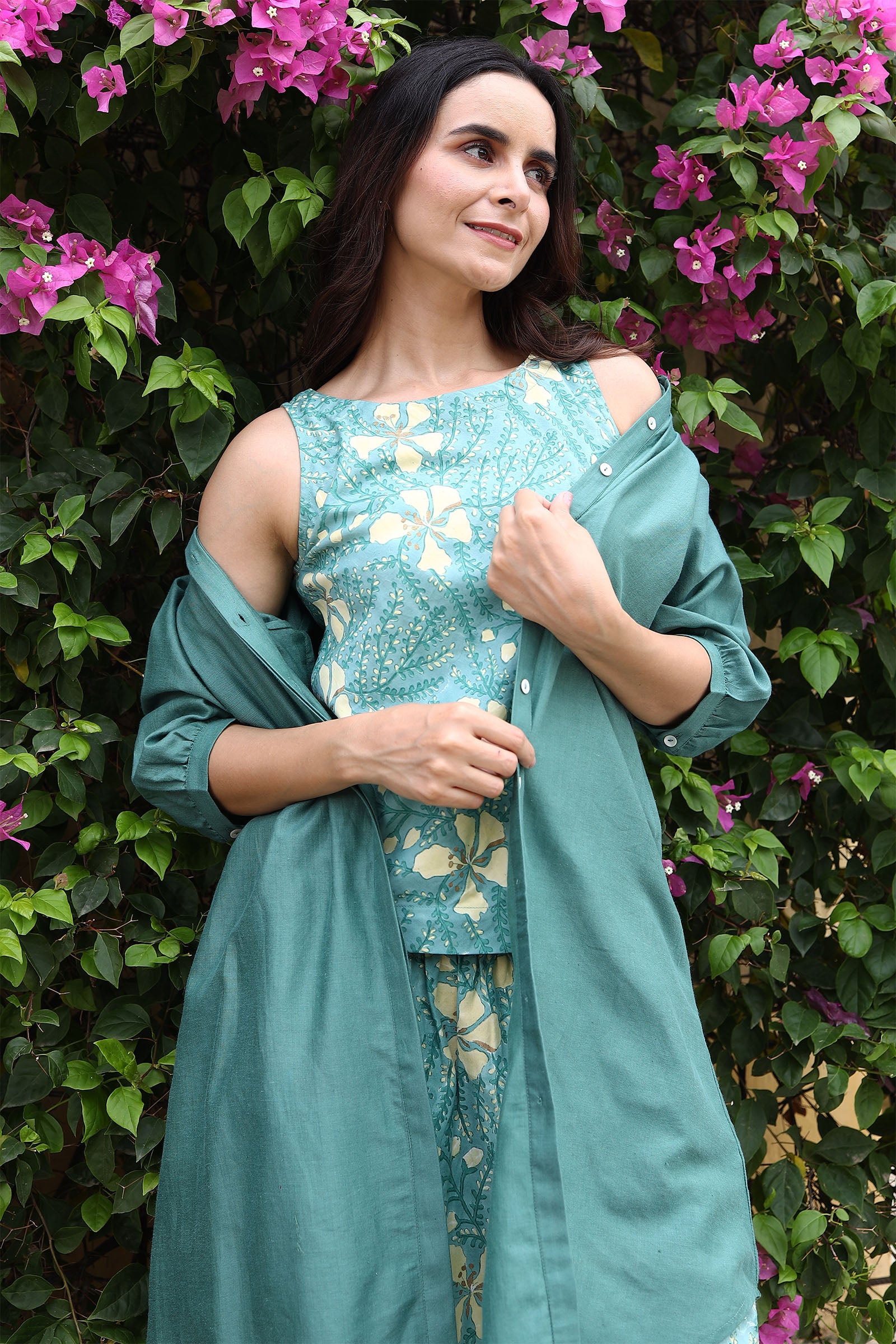 Raag Green Smock Tunic