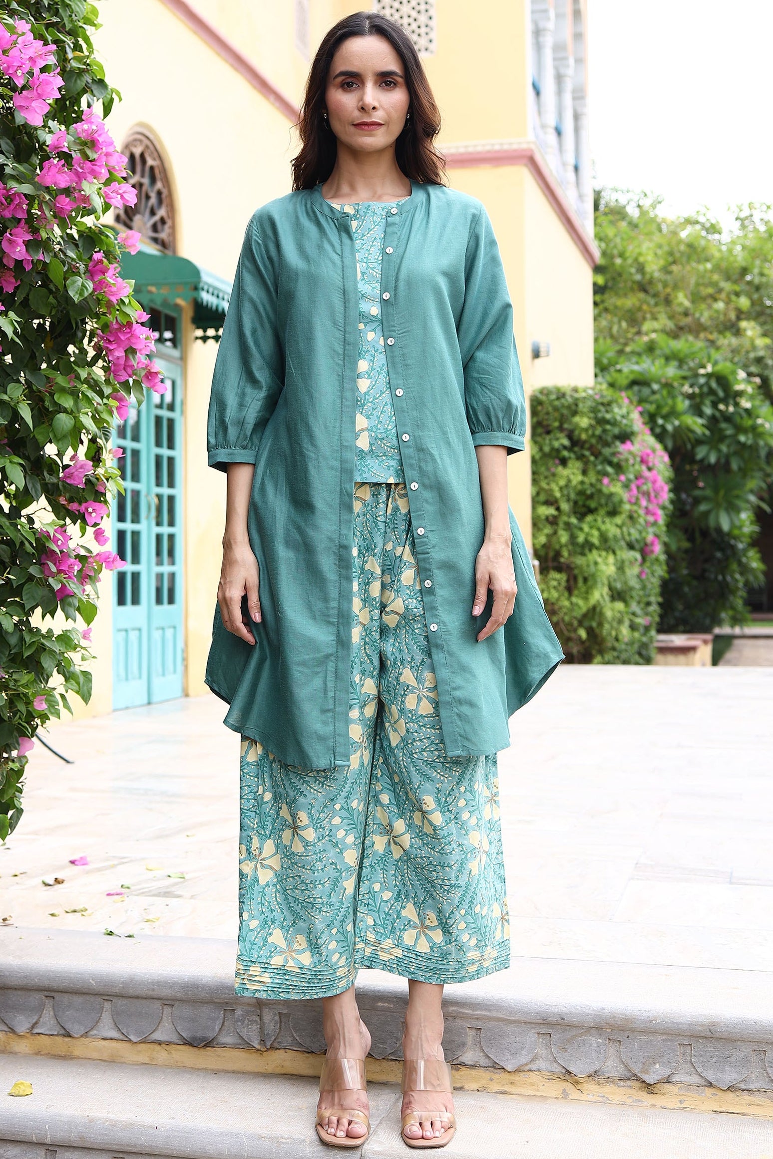 Raag Green Smock Tunic - Dhãran
