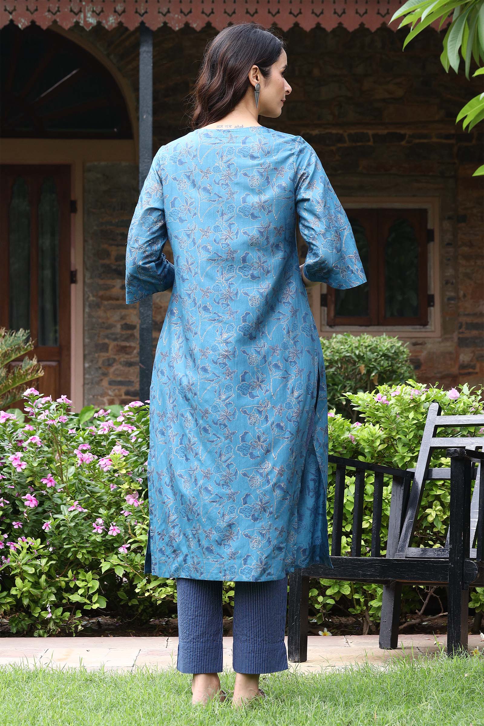 Twinkle Blue Kurta - Dhãran