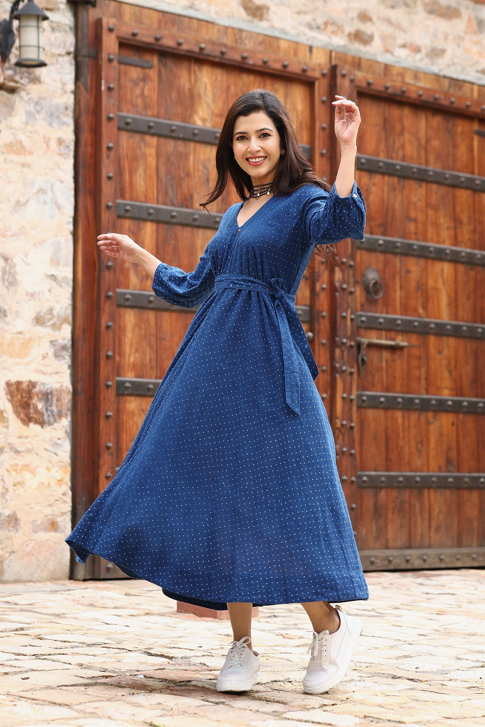 Khushi Indigo Dress - Dhãran