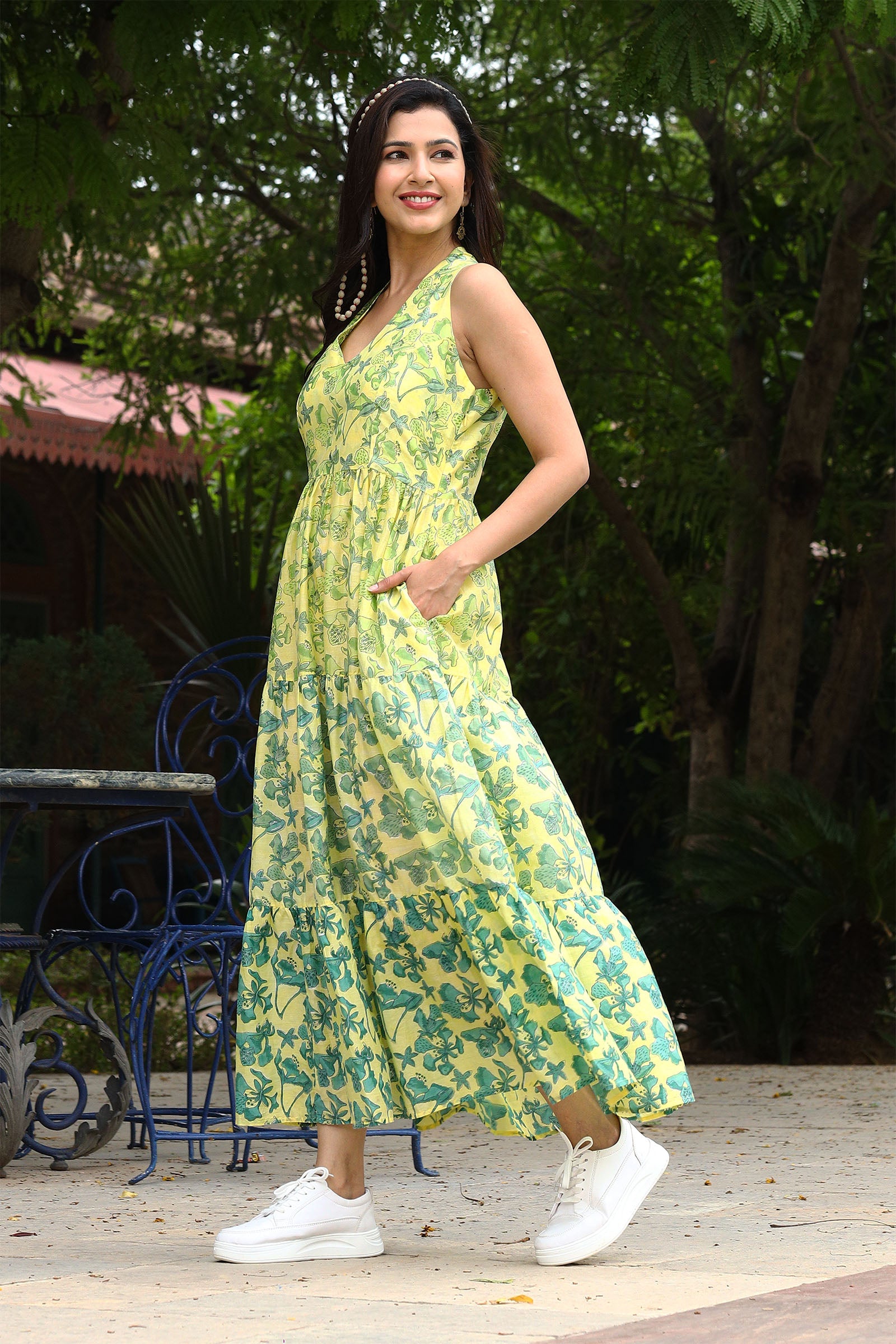 Gulmohar Yellow Dress - Dhãran