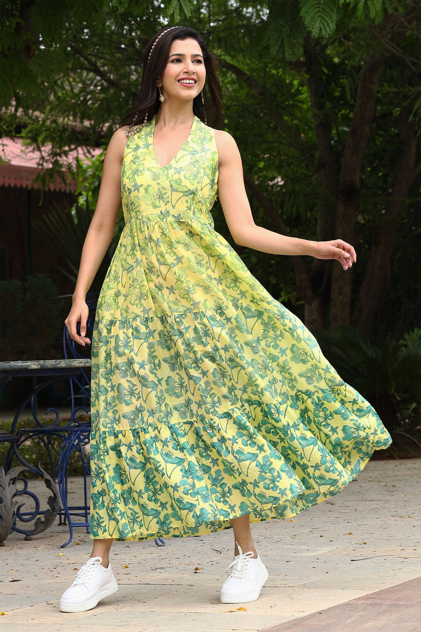 Gulmohar Yellow Dress - Dhãran
