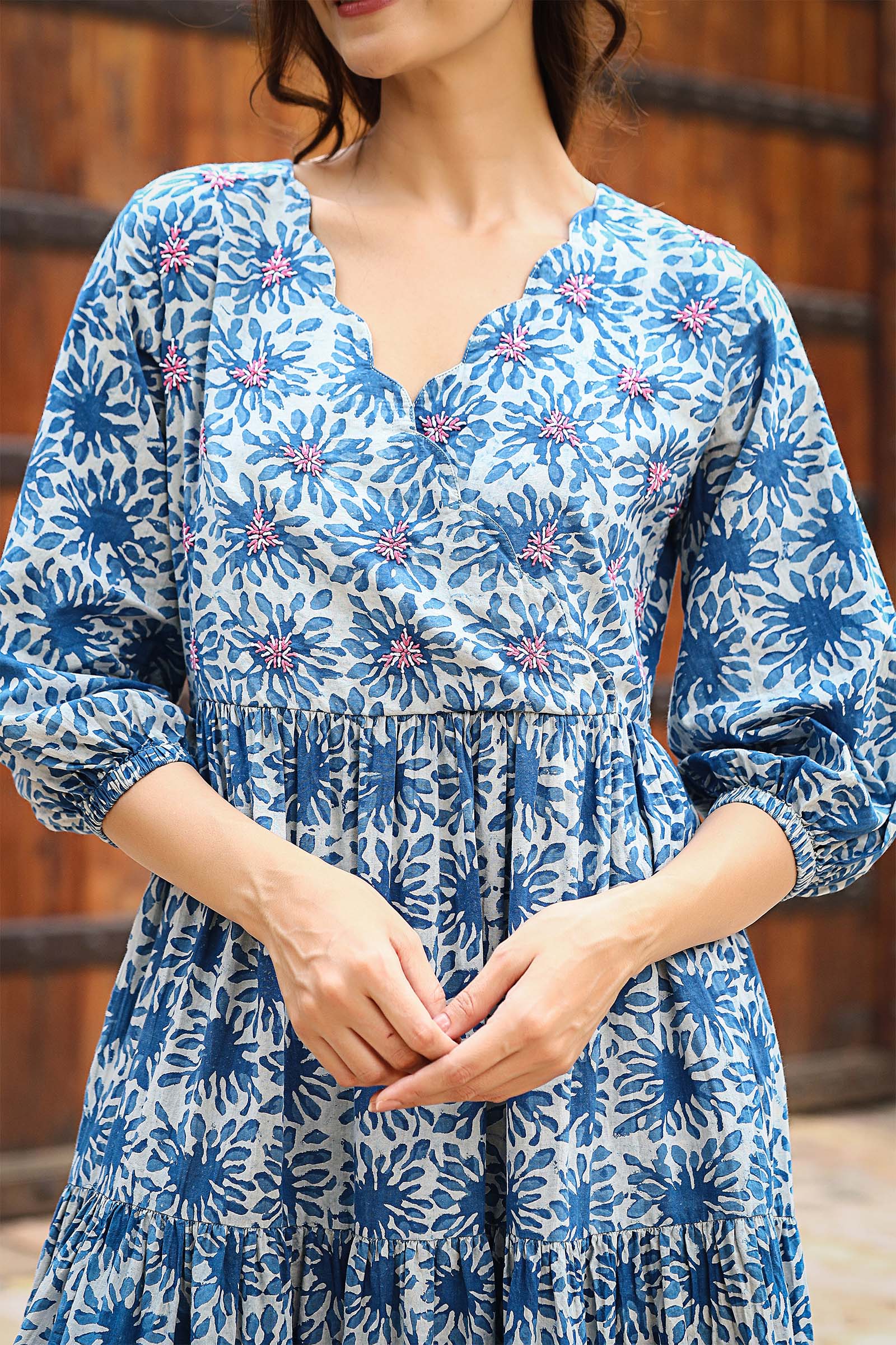 Daisy Indigo Dress