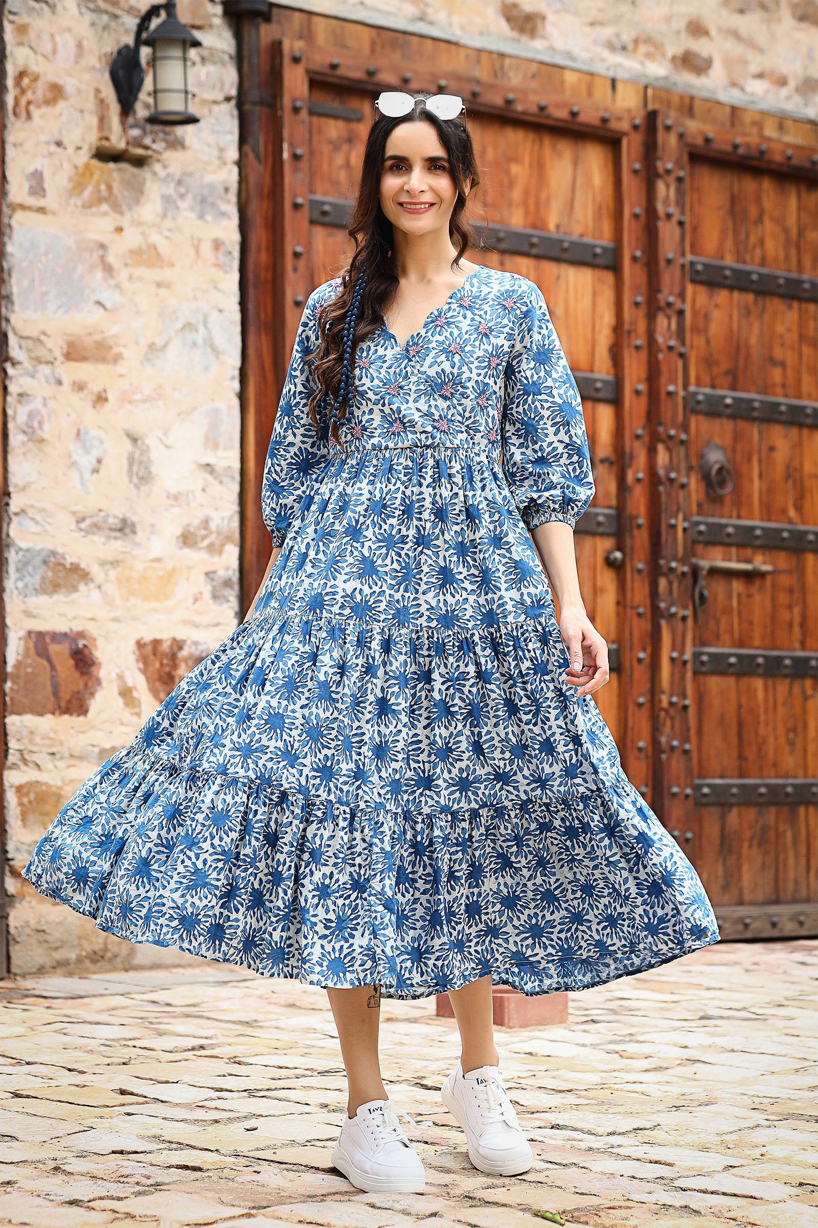 Daisy Indigo Dress