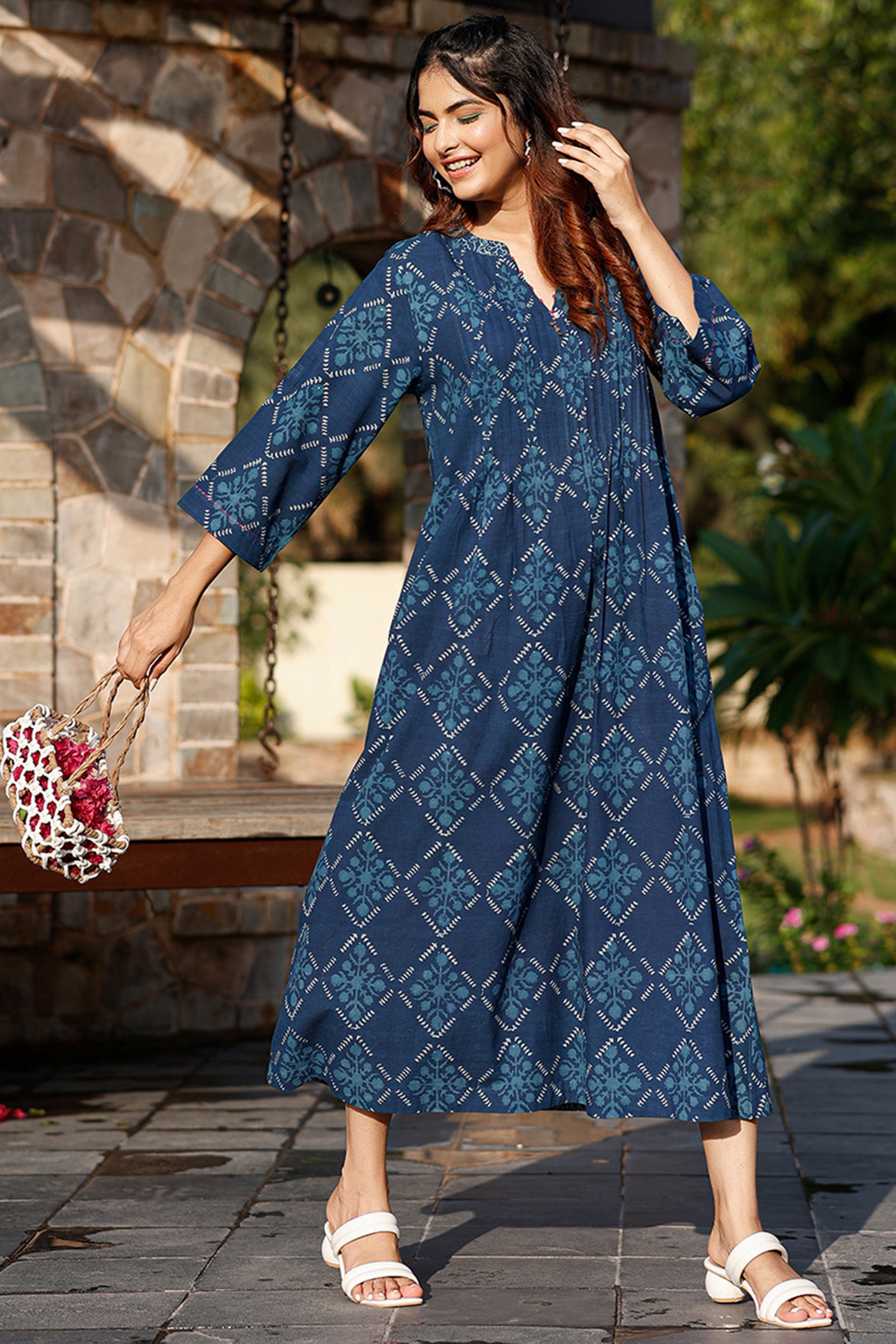Kiran Indigo Dress - Dhãran