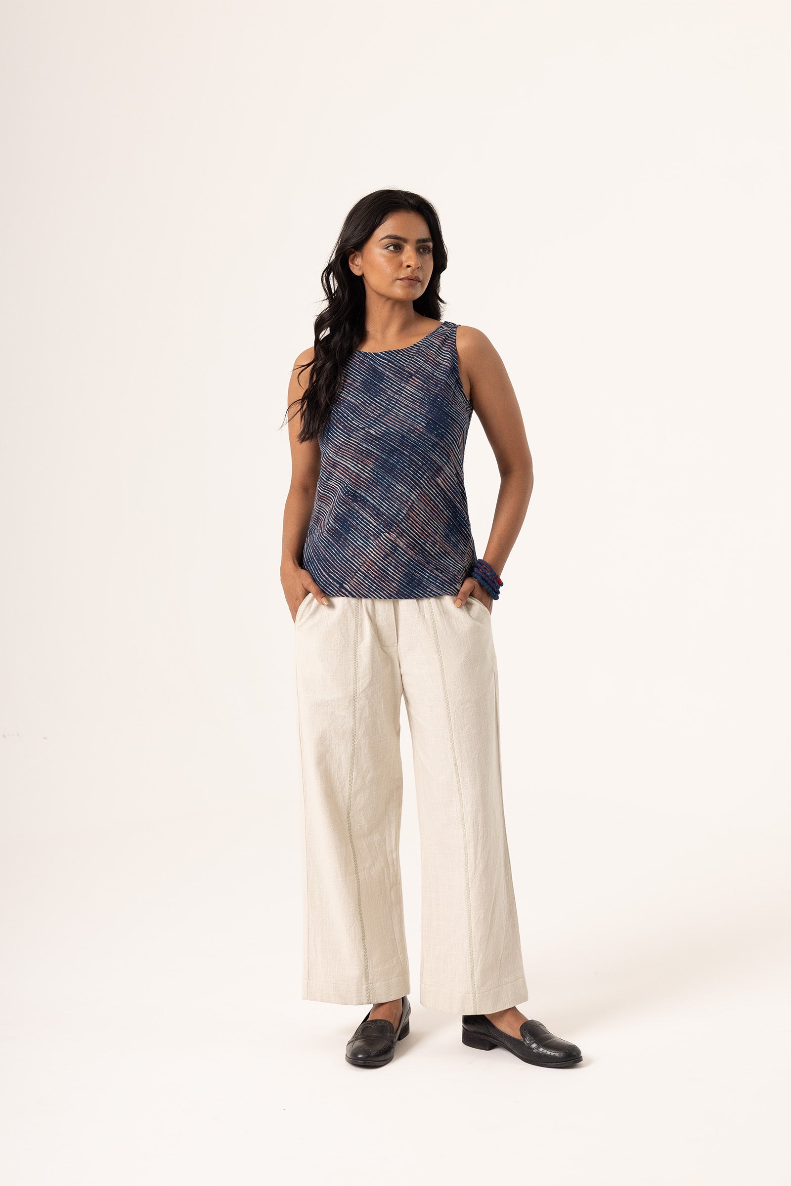 Slay Crop Top Indigo