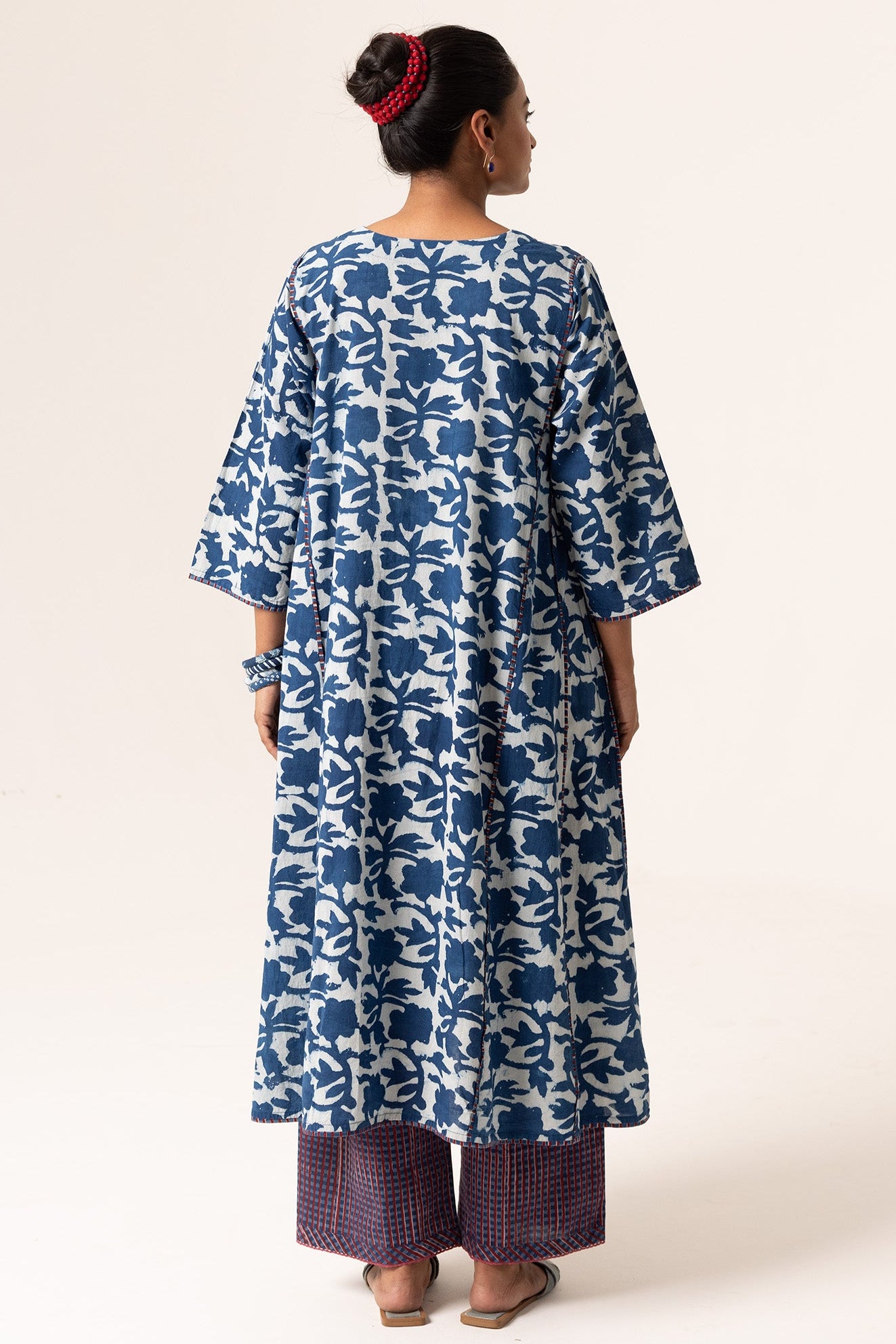 Phool Kurta Hand-Block Floral Cotton