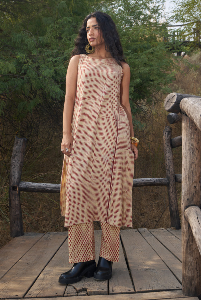 Glam co-ord set -Red - Dhãran