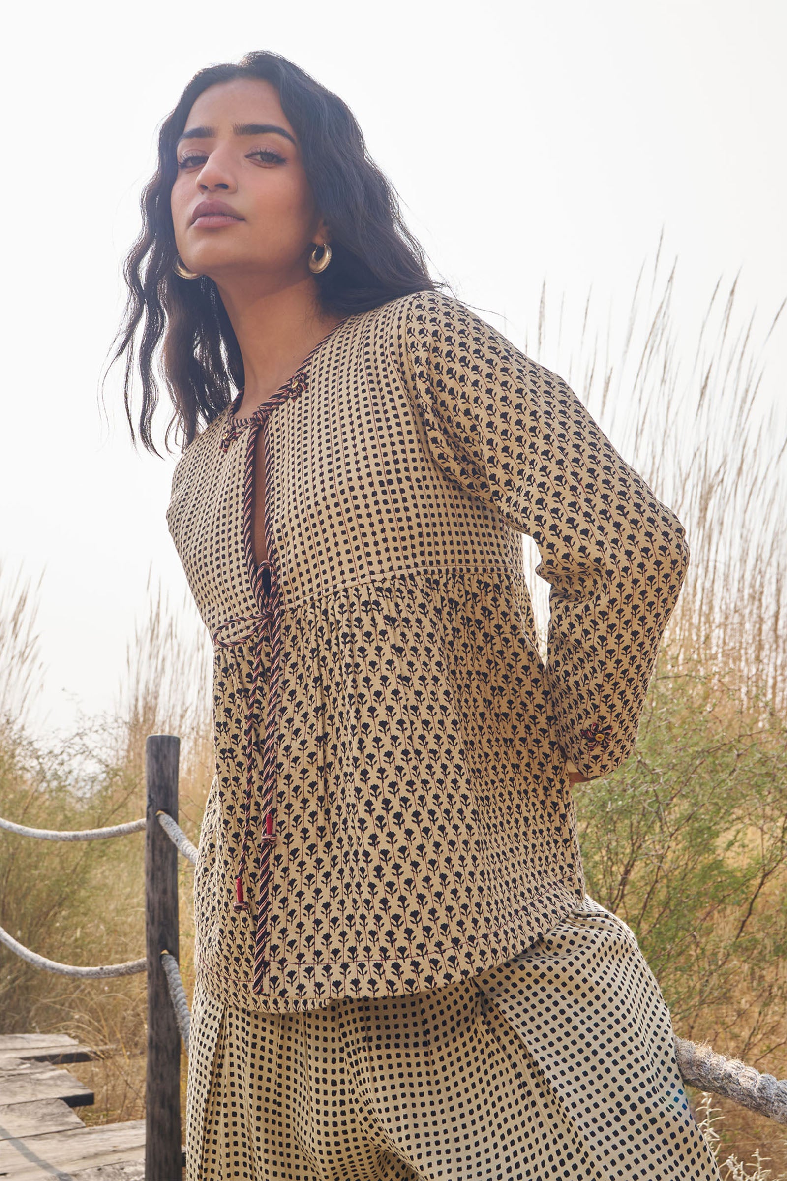 Rabari Black Quilted Jacket