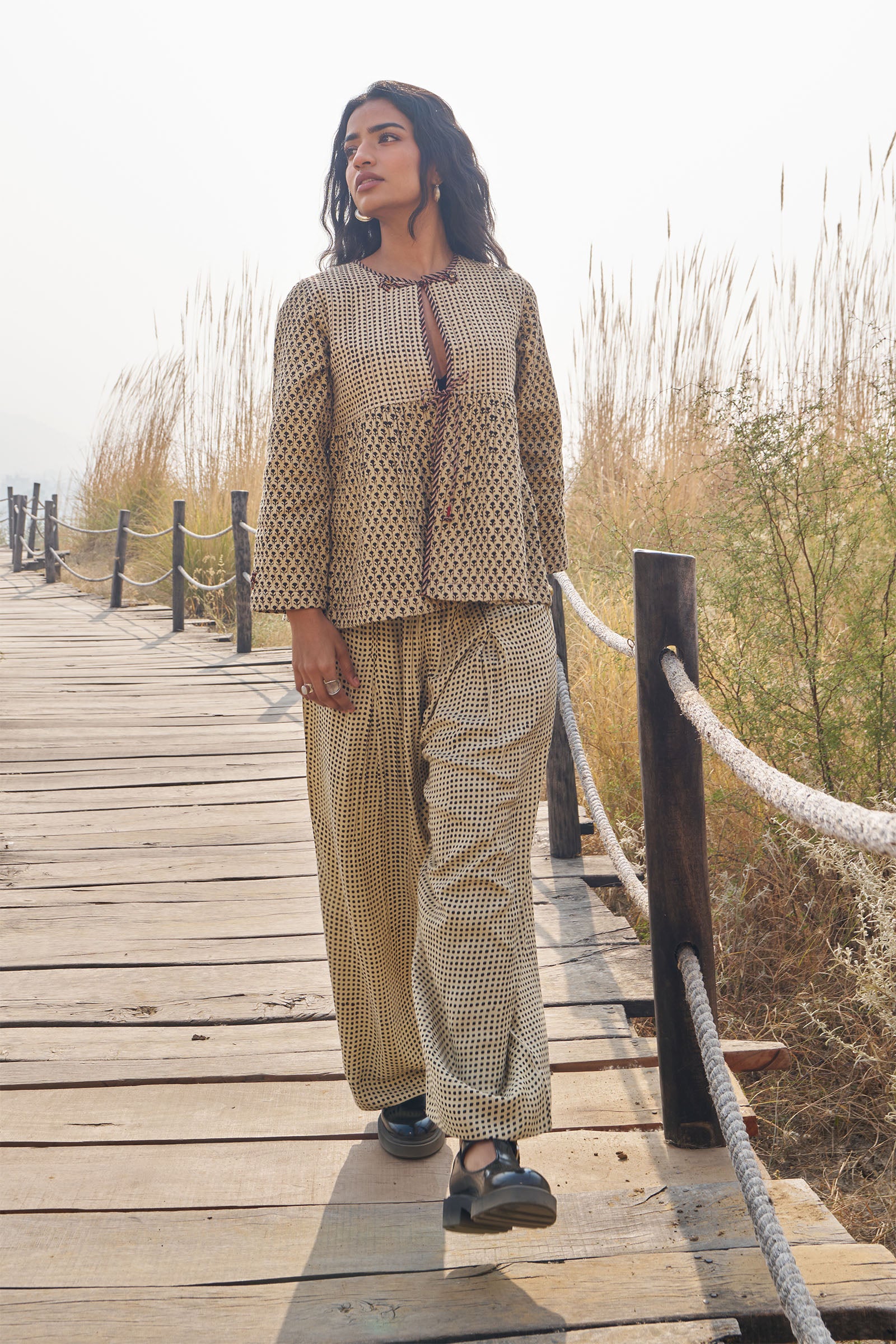 Rabari Black Quilted Jacket